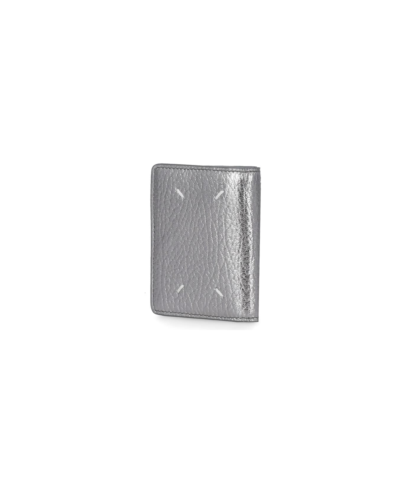 Maison Margiela Leather Card Holder - Silver