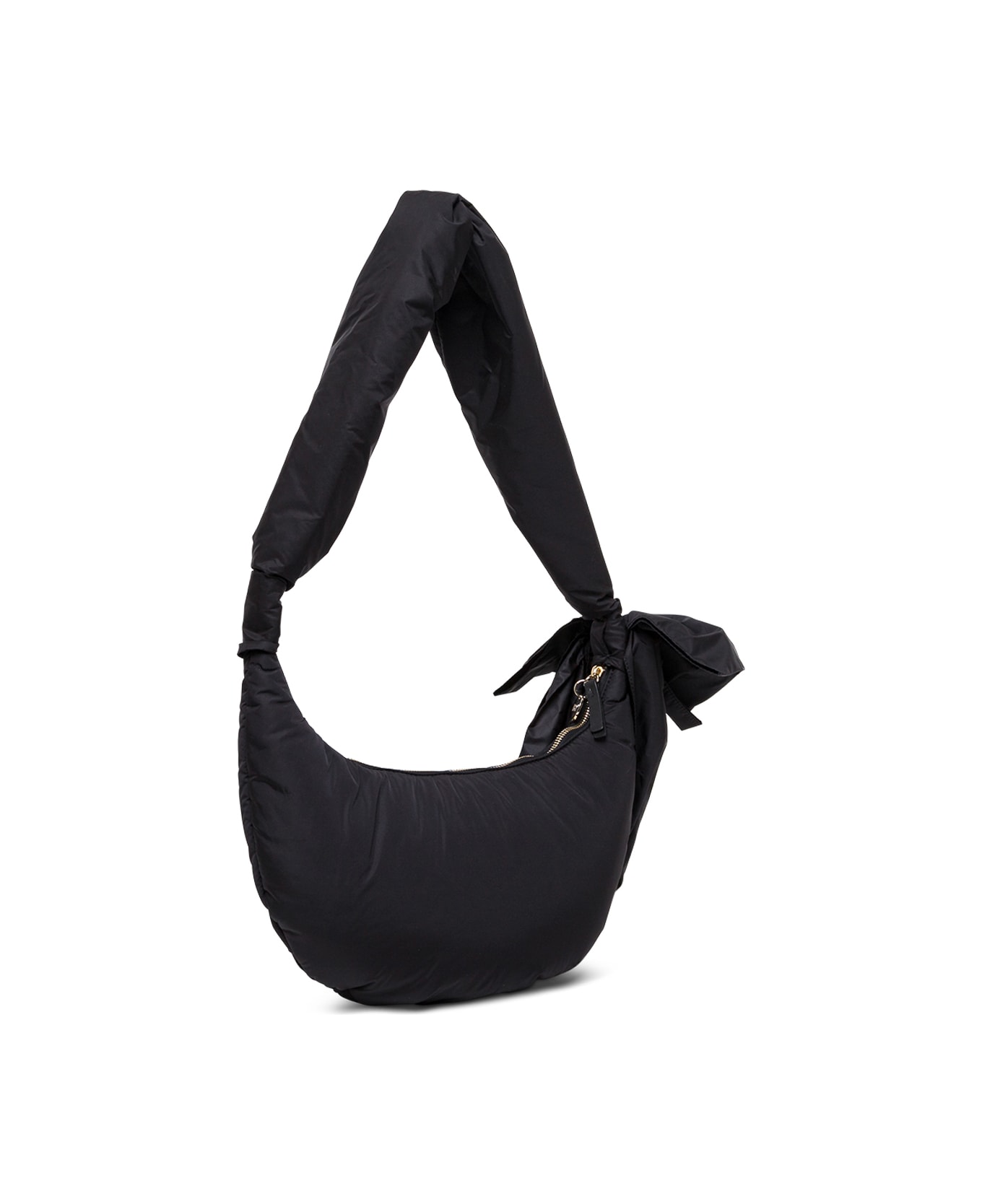 RED Valentino Hobo Black Nylon Shoulder Bag - Black