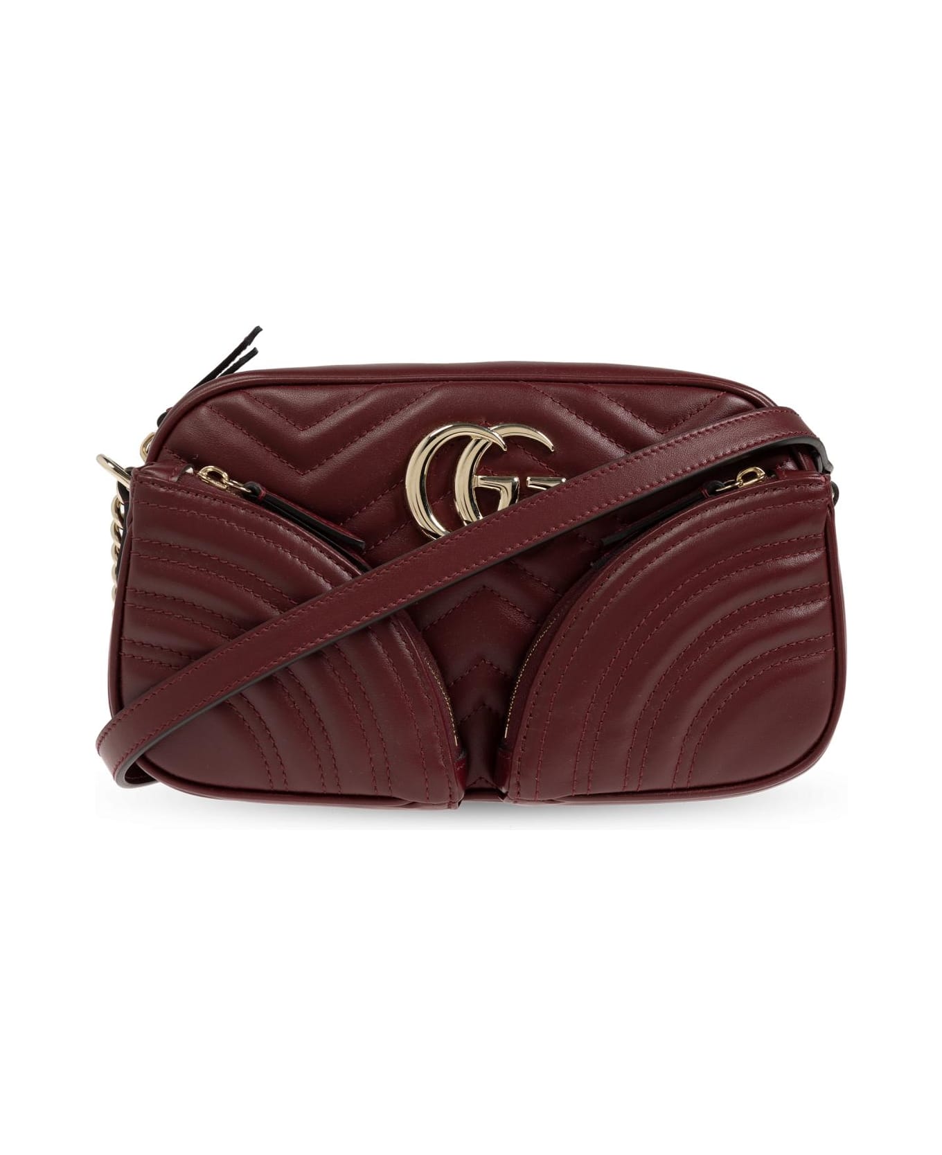 Gucci Shoulder Bag Small Gg Marmont - Rosso Ancora