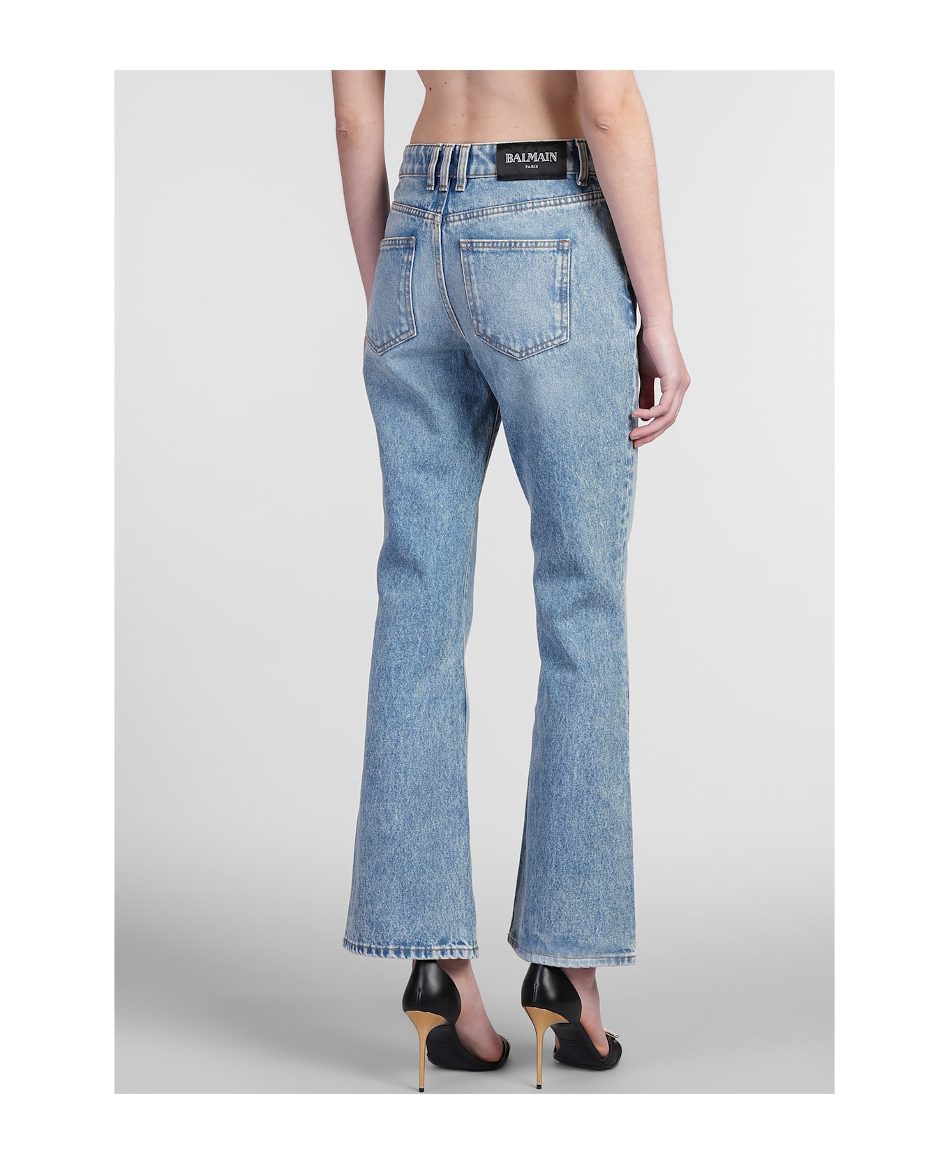 Balmain Jeans In Blue Cotton - blue