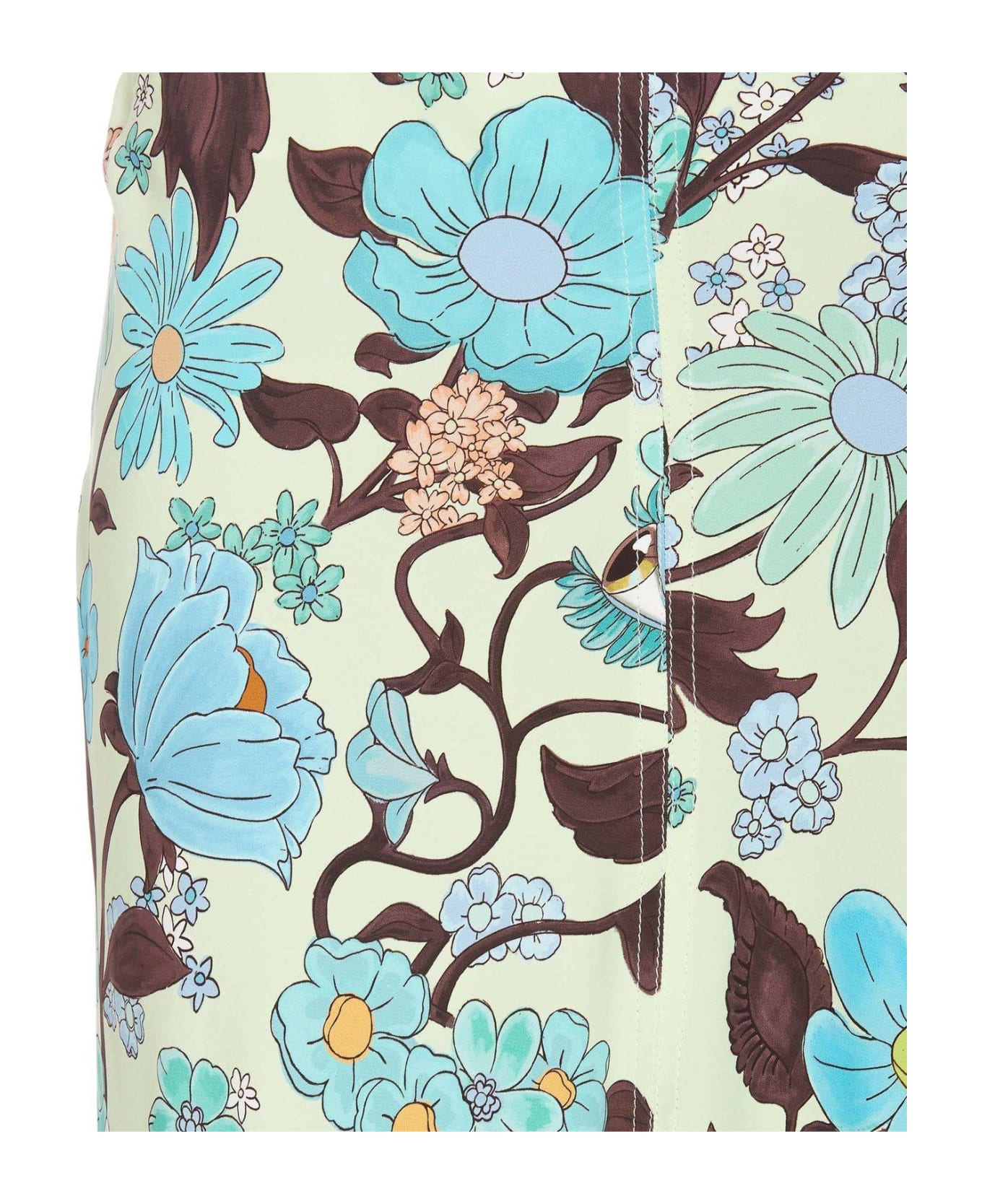 Stella McCartney Floral Printed Midi Skirt - Green スカート