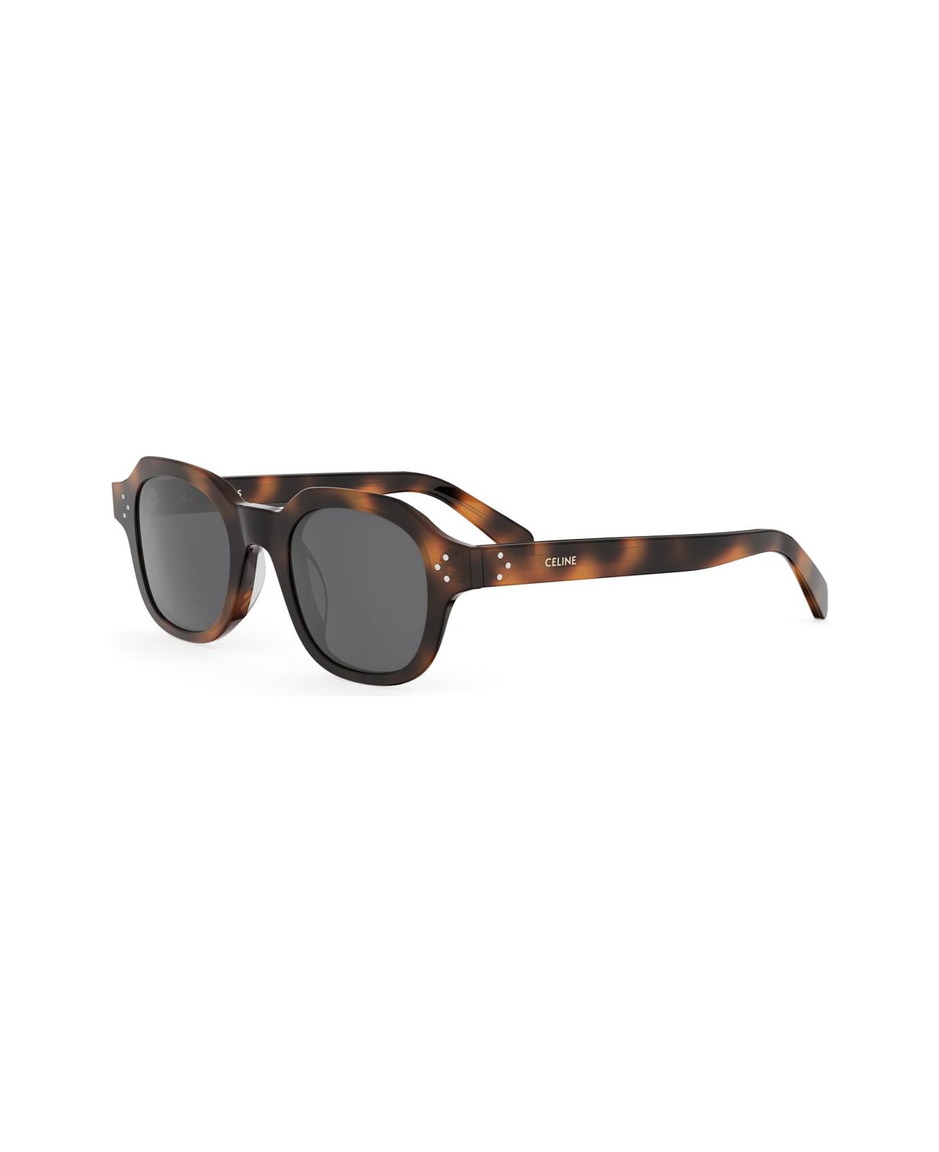 Celine Cl40326u Celine 3 Dots Hd 53a Havana Sunglasses - Havana