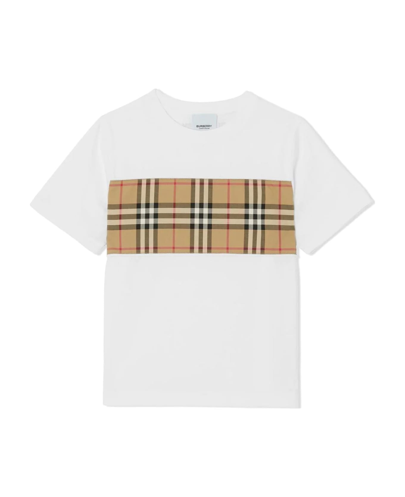 Burberry White Cotton Tshirt Tシャツ＆ポロシャツ