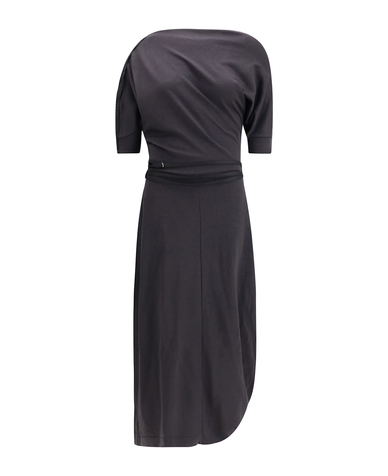 Lemaire Twisted Midi Dress - GREY