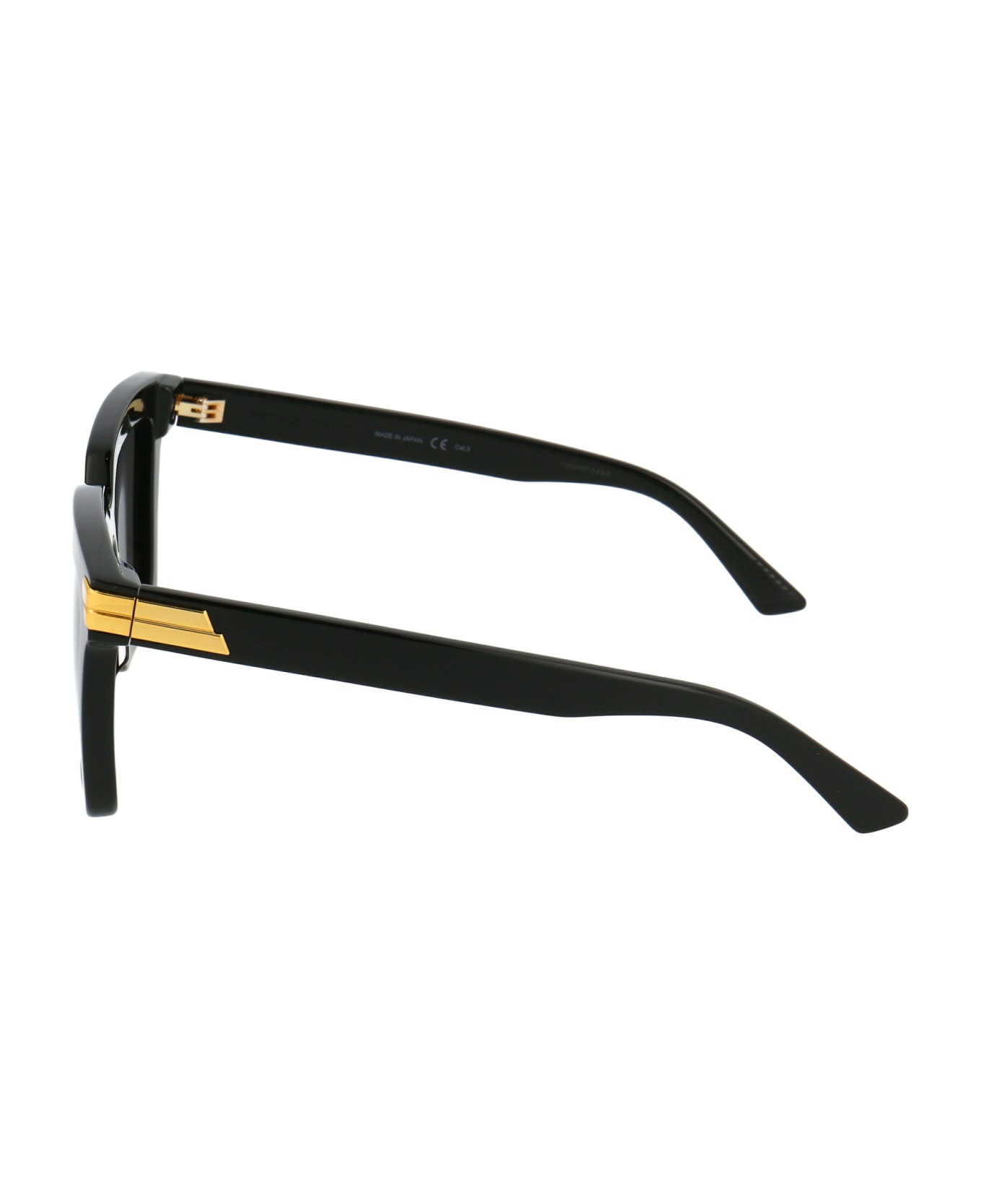 Bottega Veneta Eyewear Bv1005s Sunglasses - 001 BLACK BLACK GREY