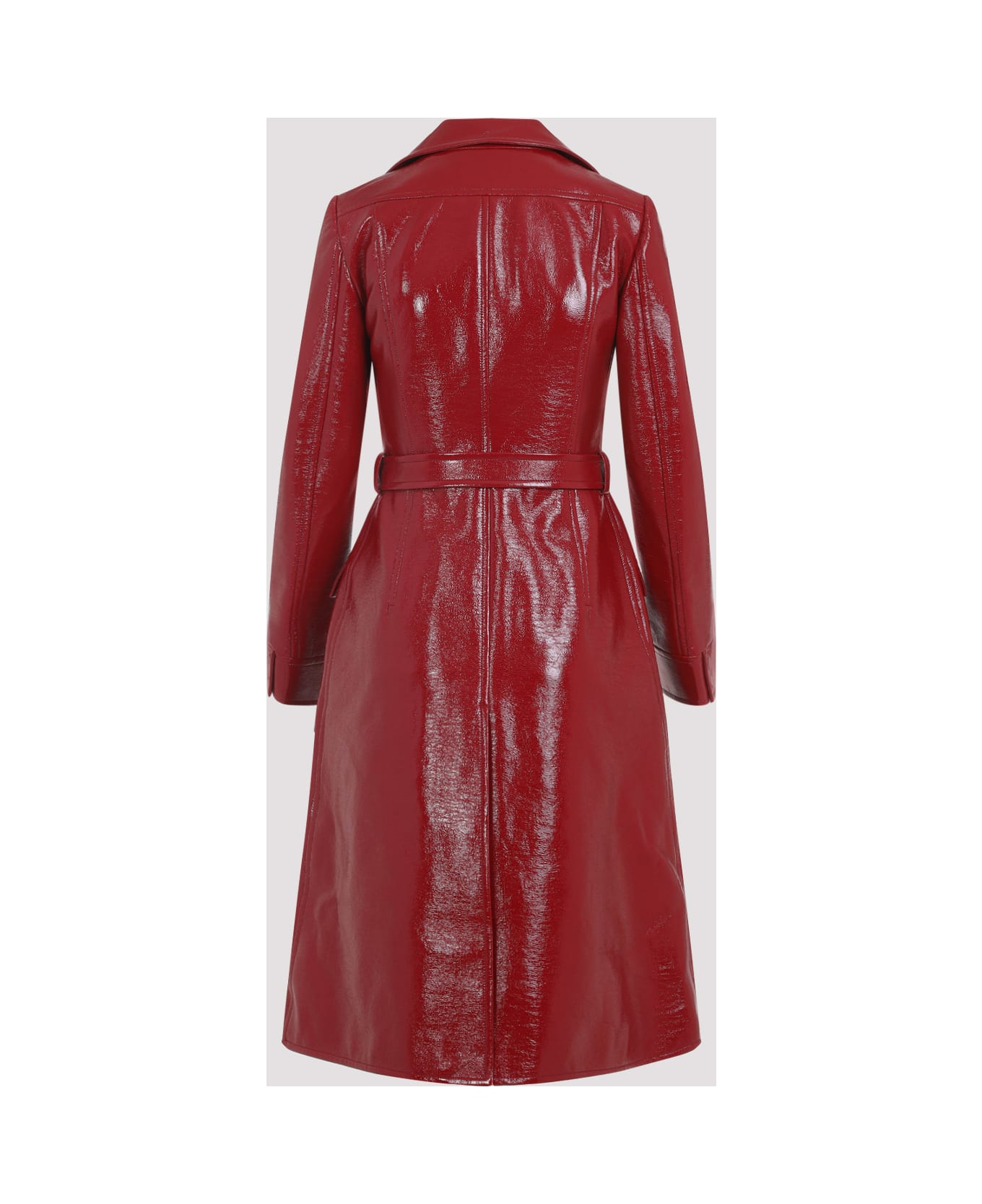 Courrèges Belted Trench Coat - Red