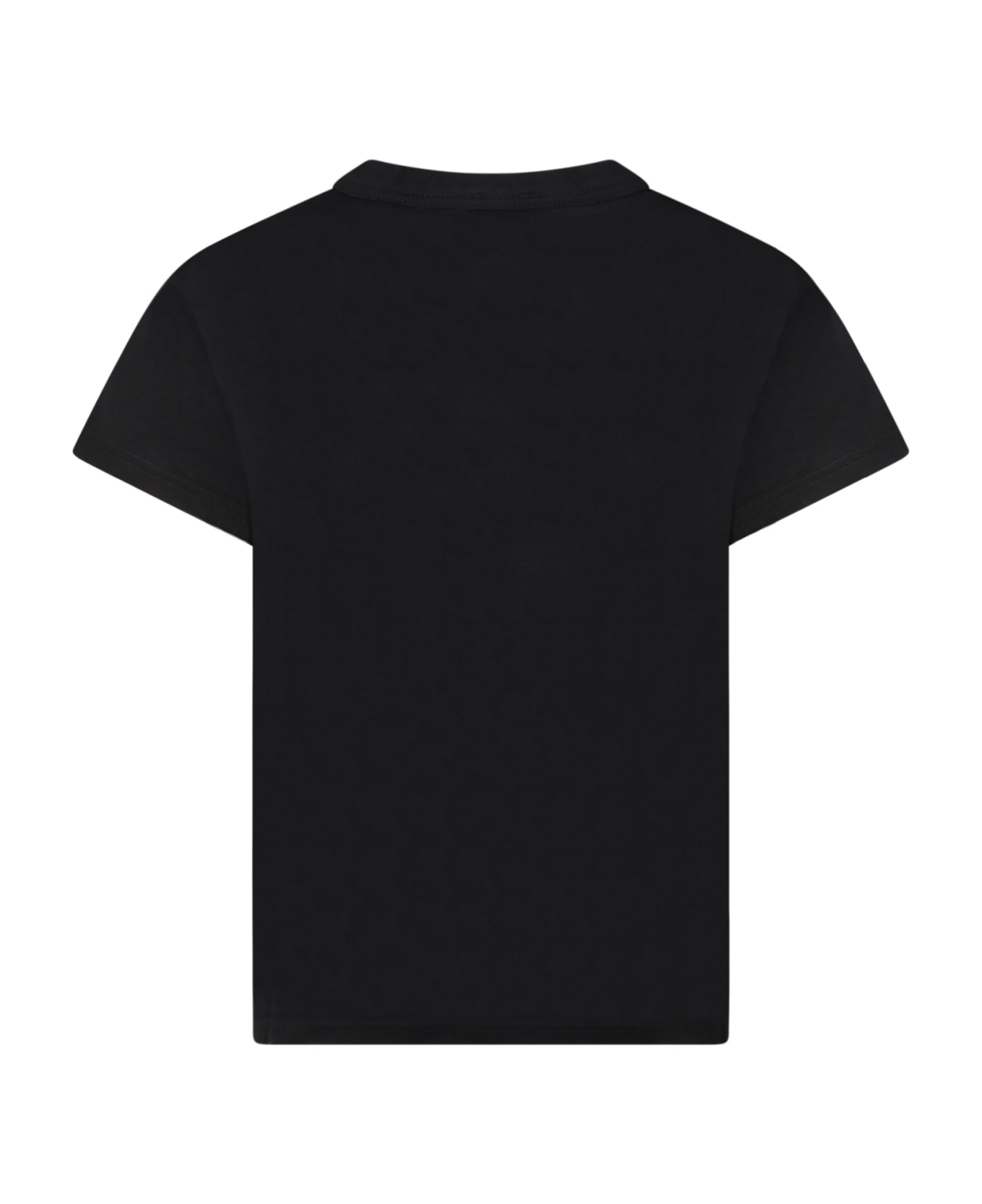 Givenchy Black T-shirt For Boy With Gray Logo - Black