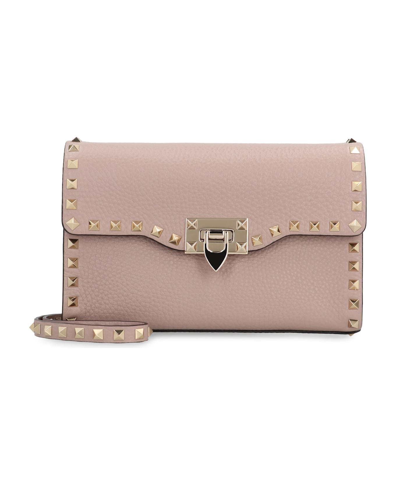 Valentino Garavani Rockstud Piccola Leather Crossbody Bag - Pink
