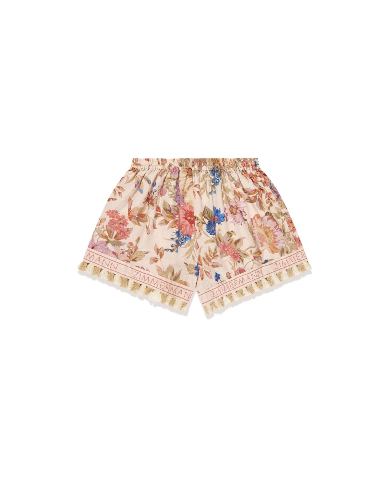 Zimmermann Shorts Con Stampa - Pink ボトムス