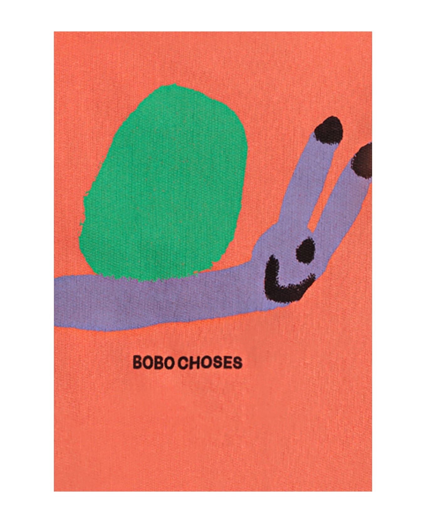 Bobo Choses Red Sweatshirt For Kids With Snail Print - Red