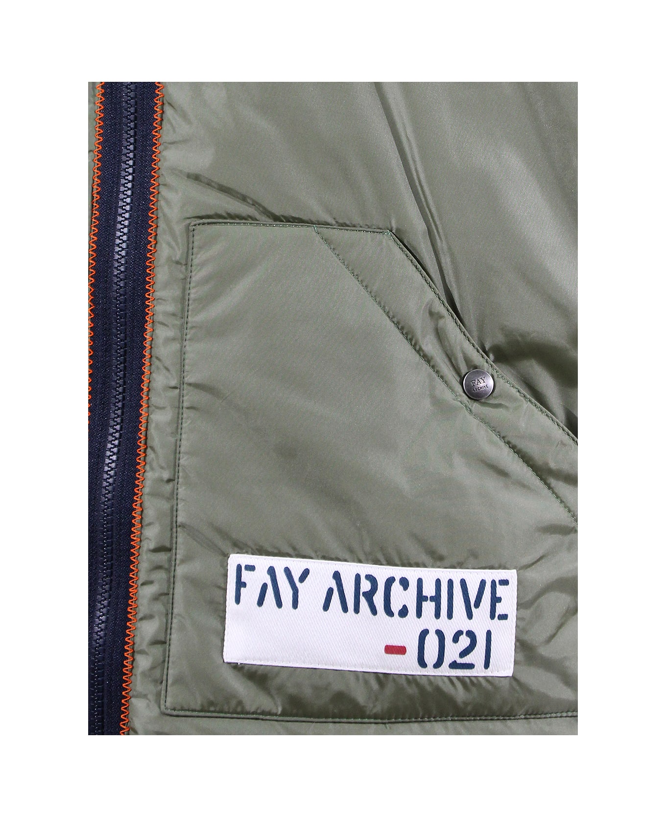 Fay Achive Padded Vest - SALVIA SCURO