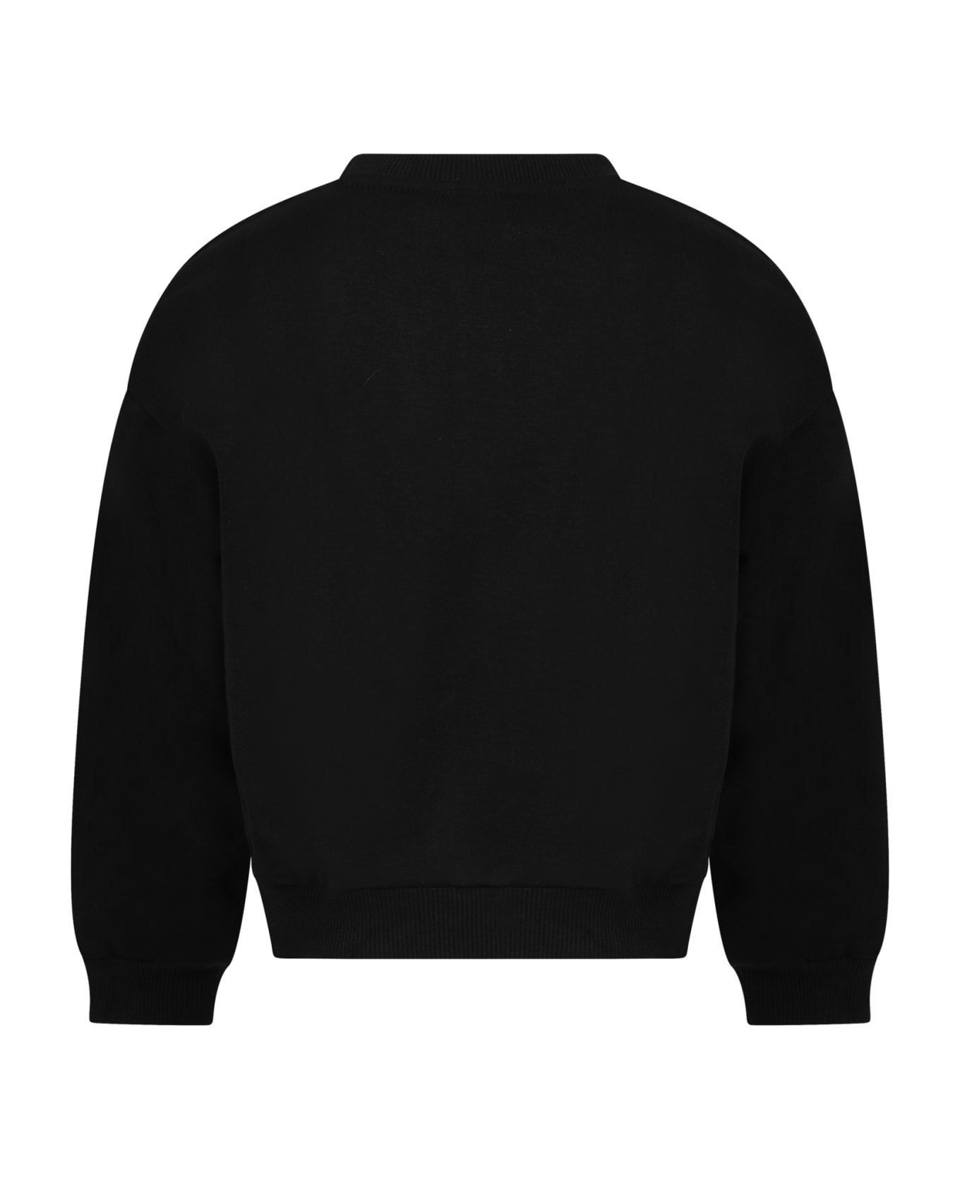 Nike Black Sweatshirt For Boy With Logo - Black ニットウェア＆スウェットシャツ