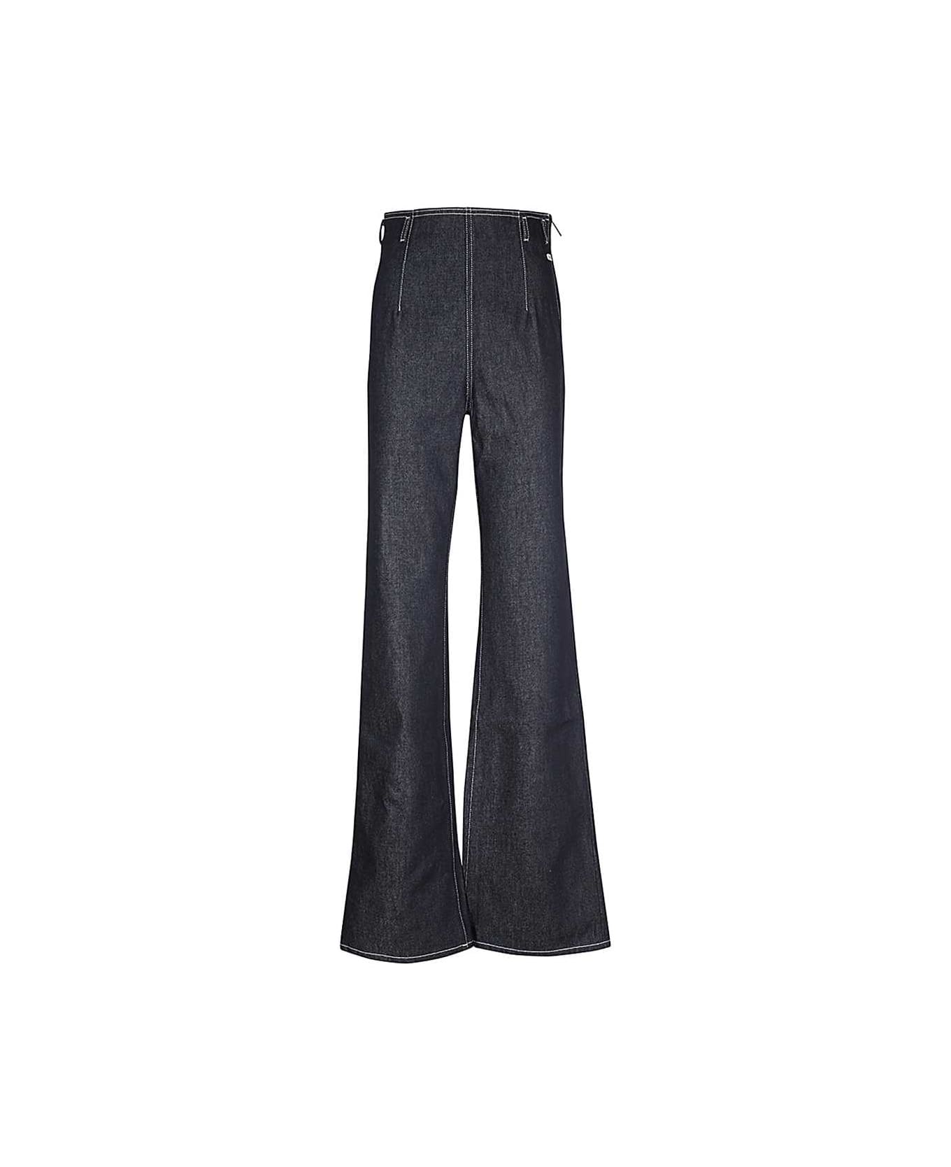 GCDS Wide-leg Jeans - Denim