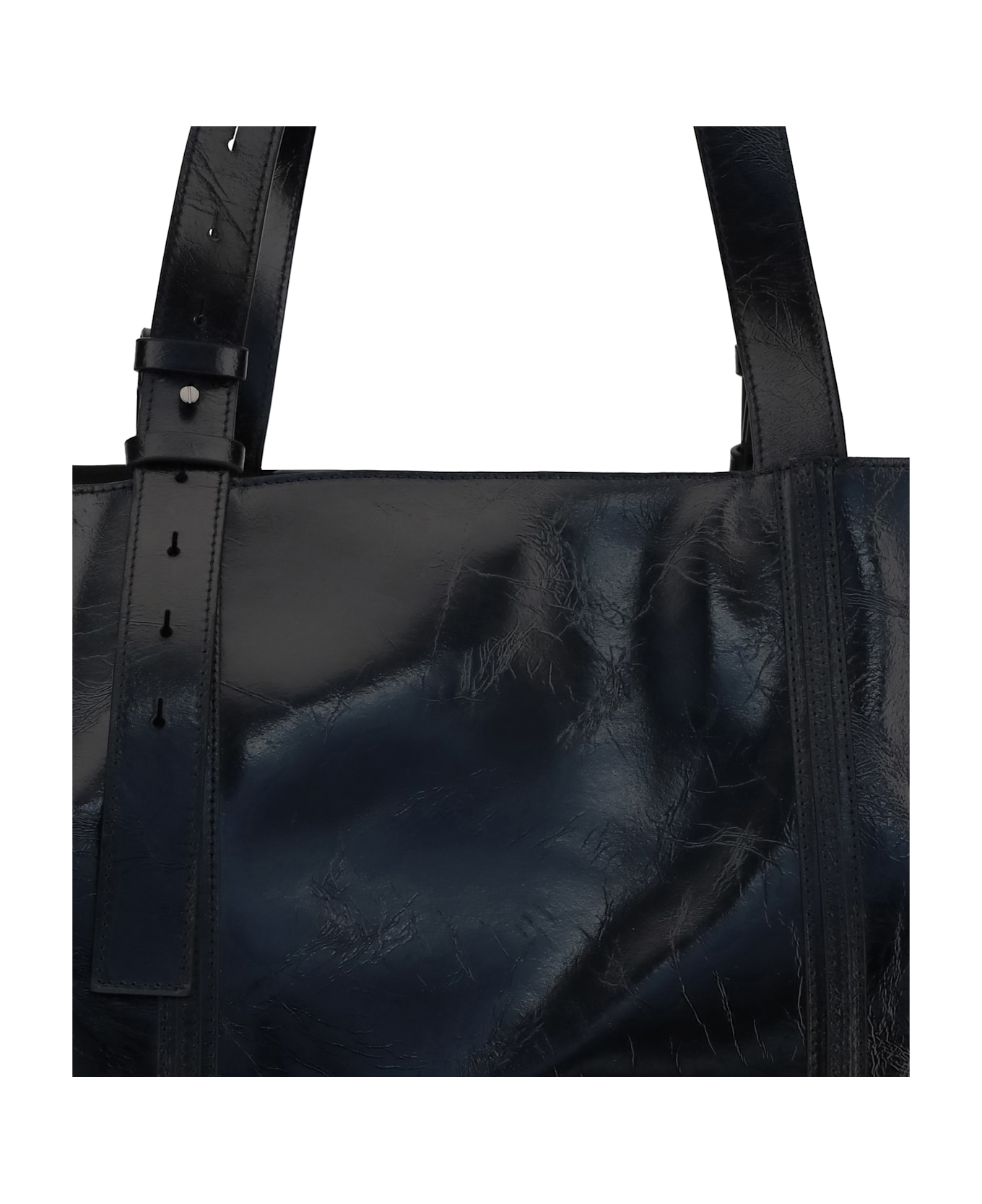 Golden Goose Glossy Leather Tote Bag
