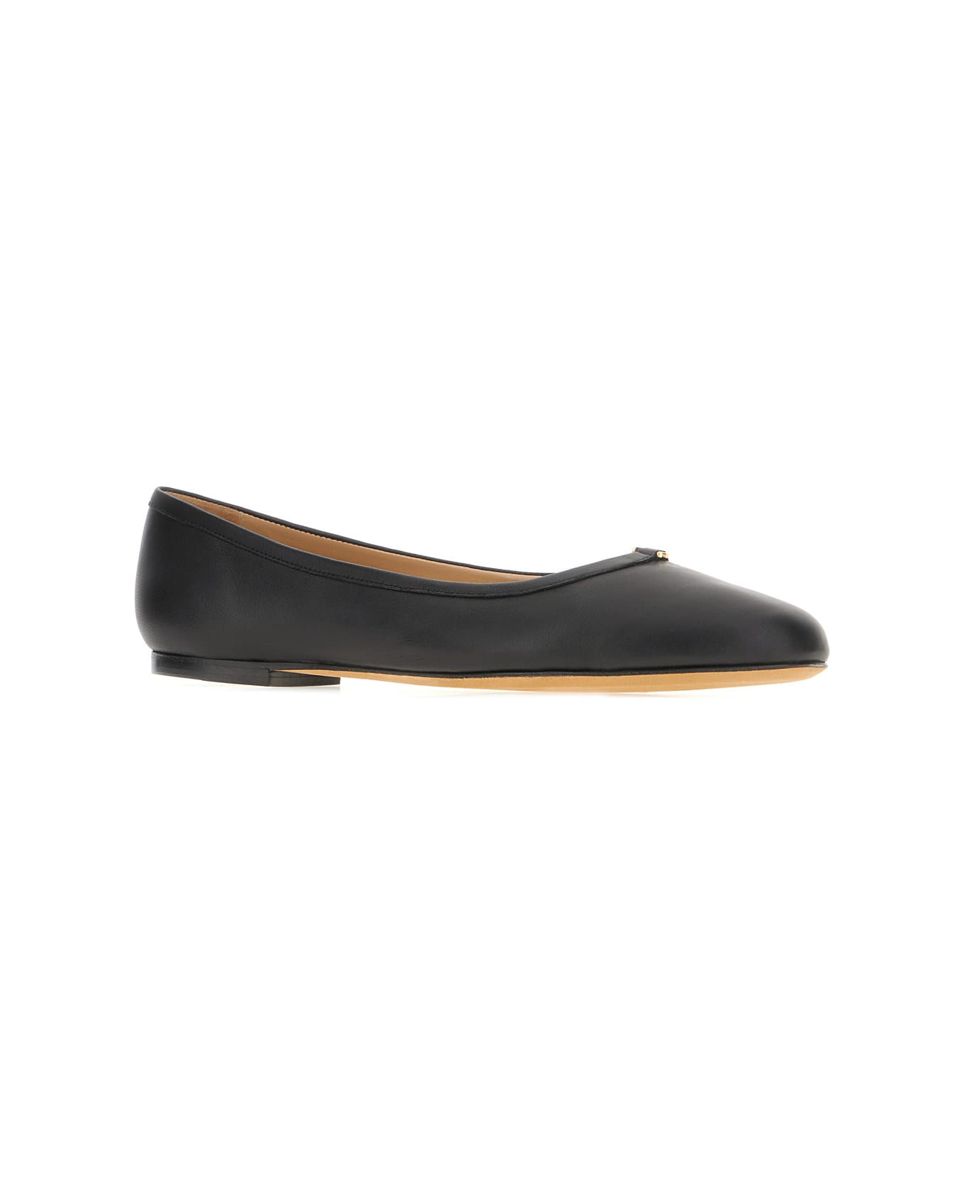 Chloé Black Nappa Leather Ballerinas - BLACK