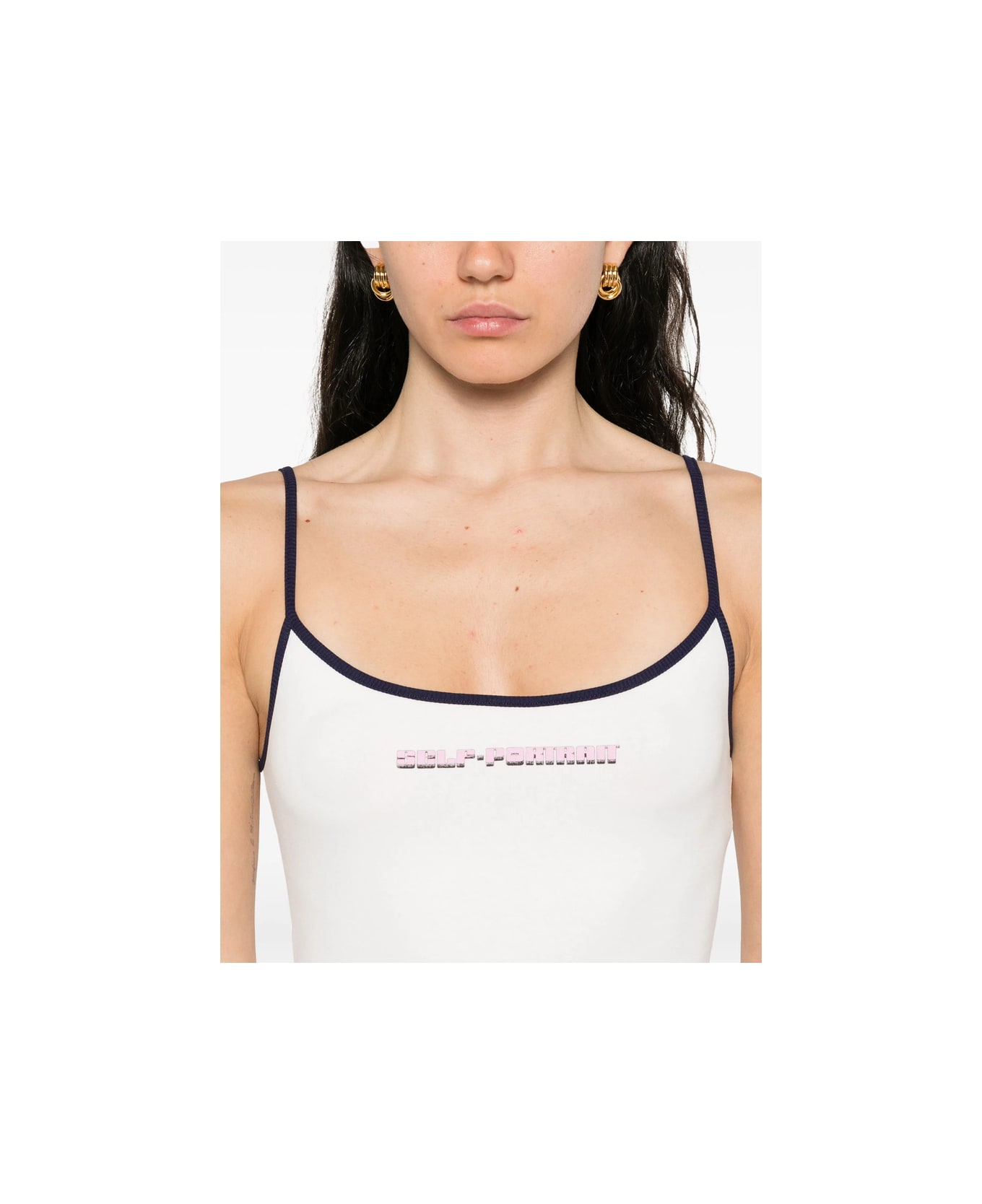 self-portrait Top - WHITE