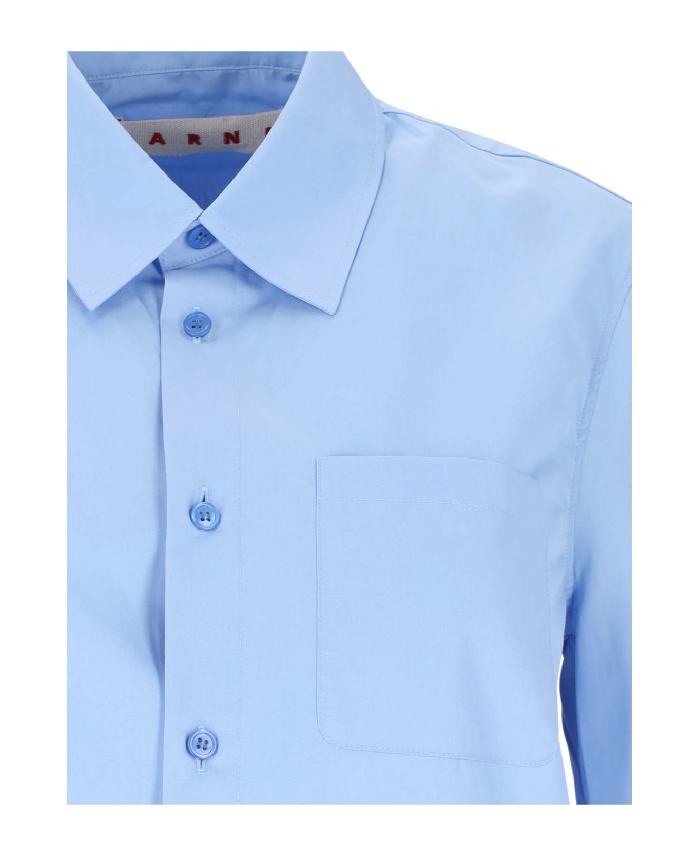 Marni Cropped Shirt - Light Blue シャツ