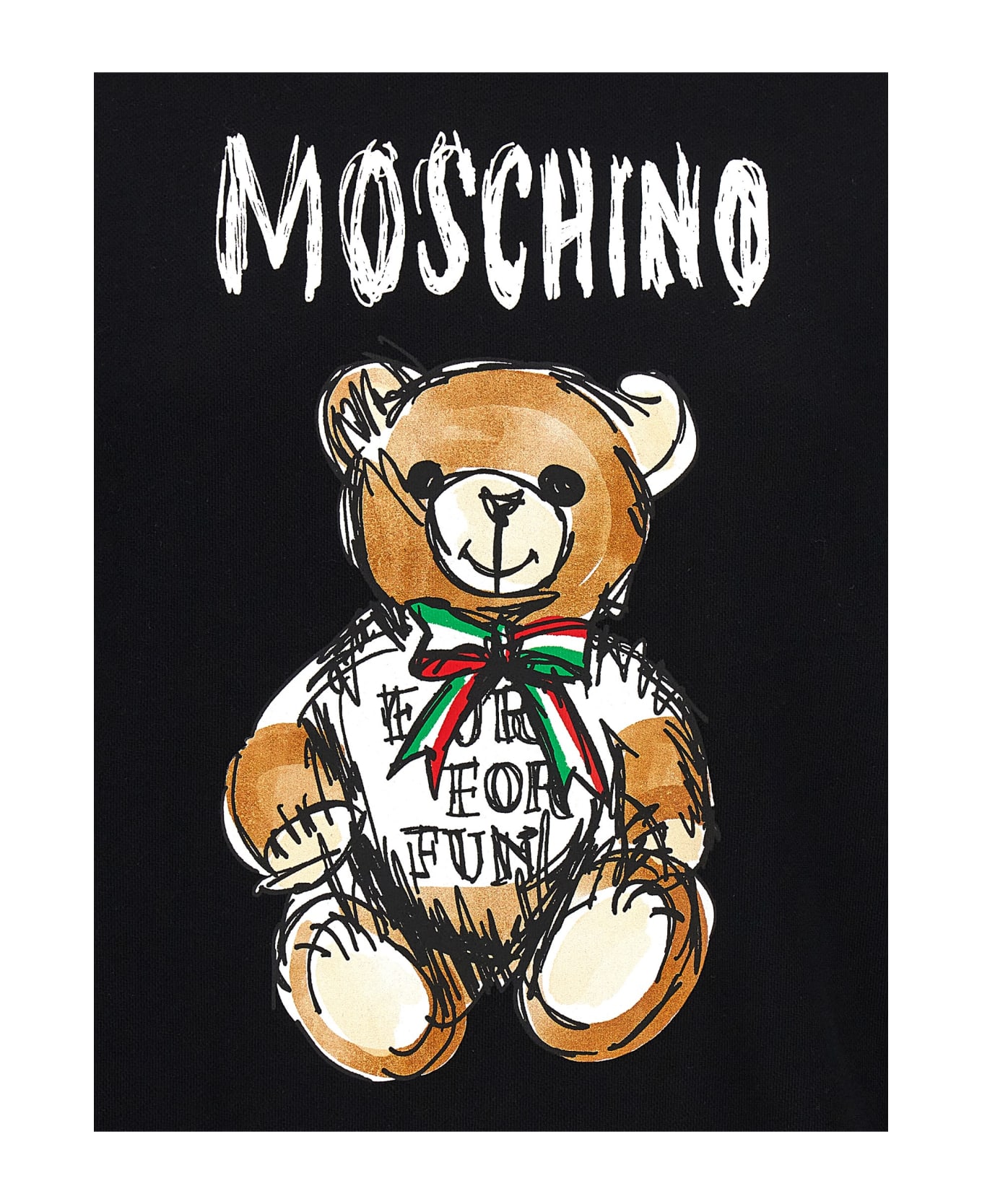 Moschino 'teddy Bear' Sweatshirt - Black   フリース