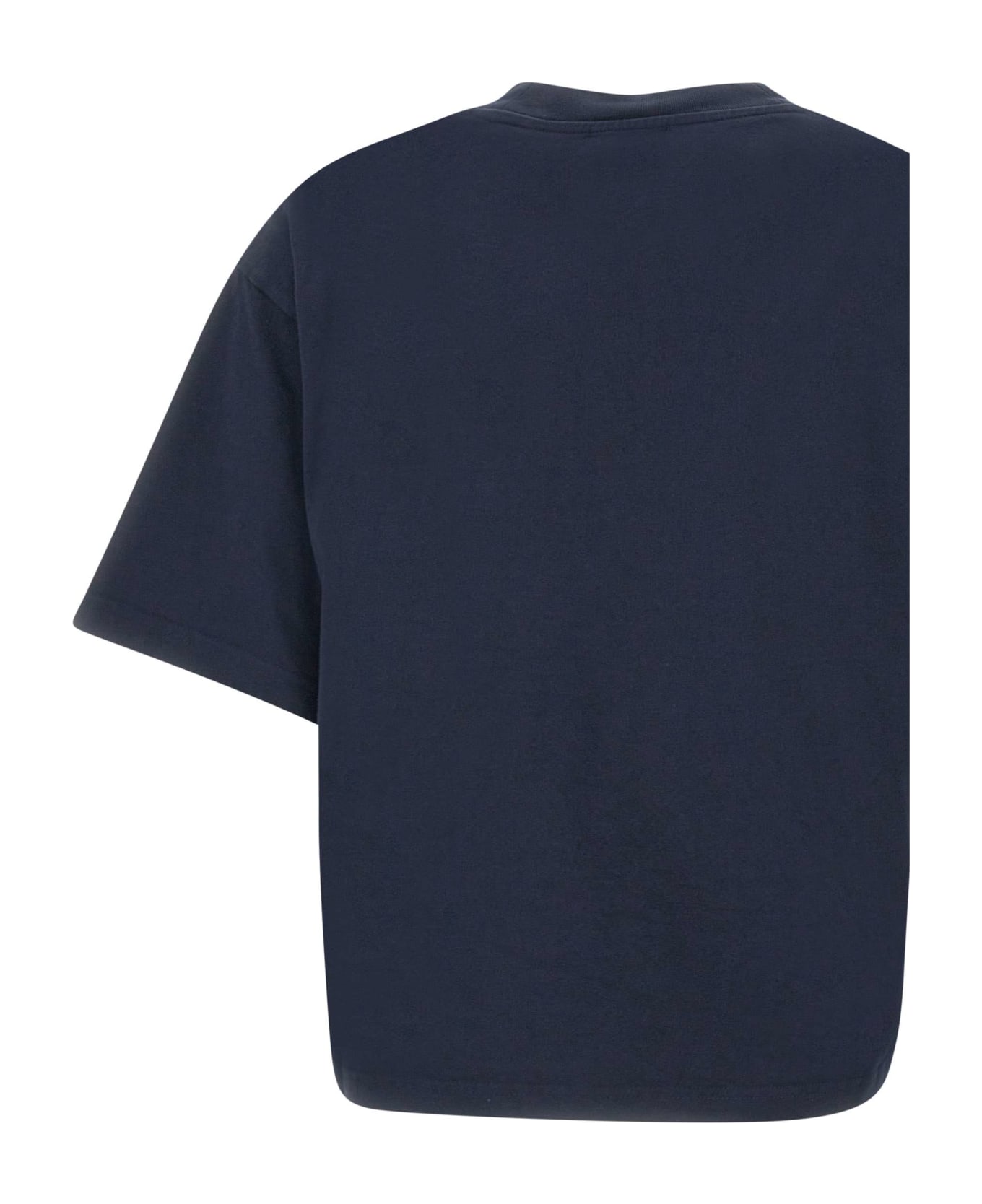 Woolrich "graphic" Cotton T-shirt - BLUE