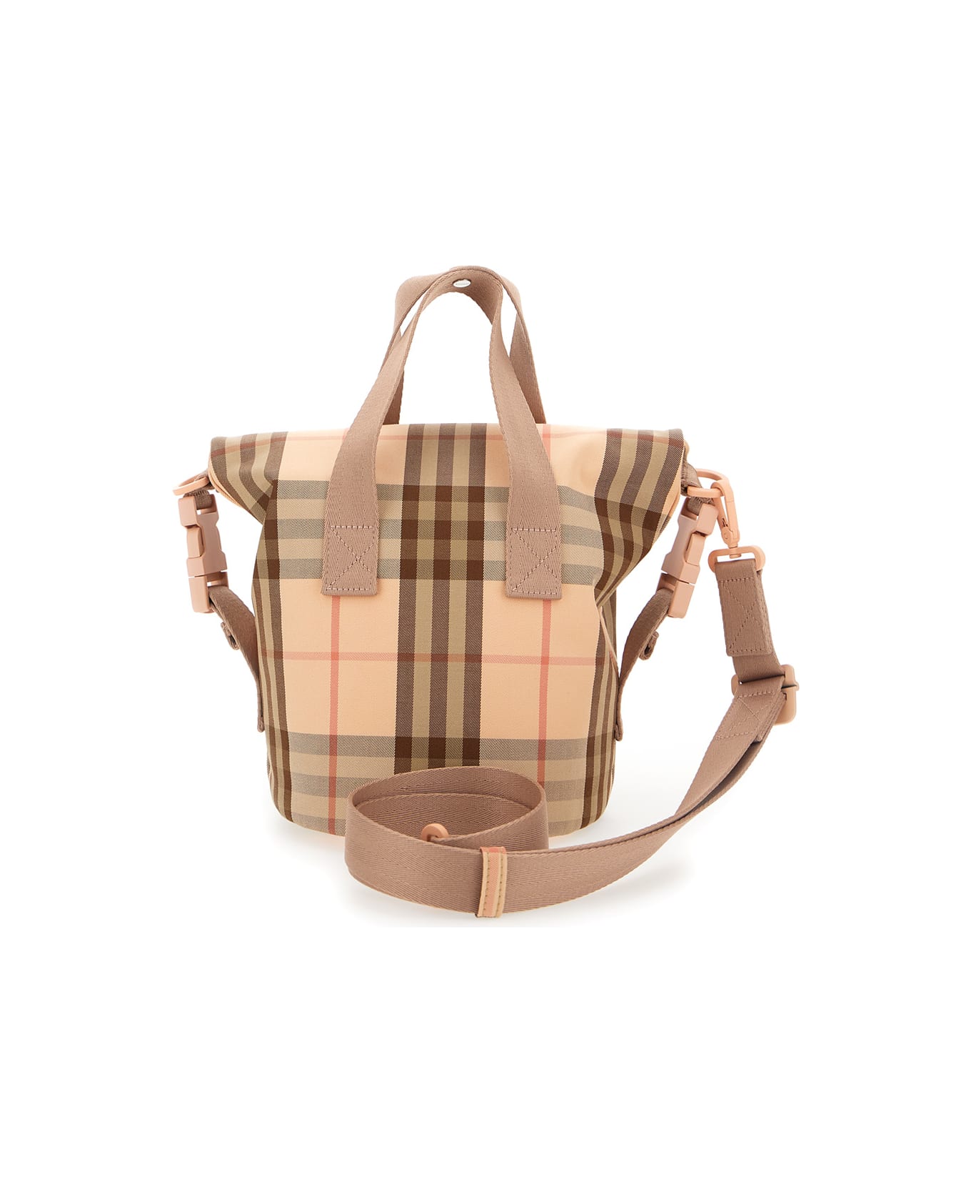 Burberry Sm Check Tote - Beige