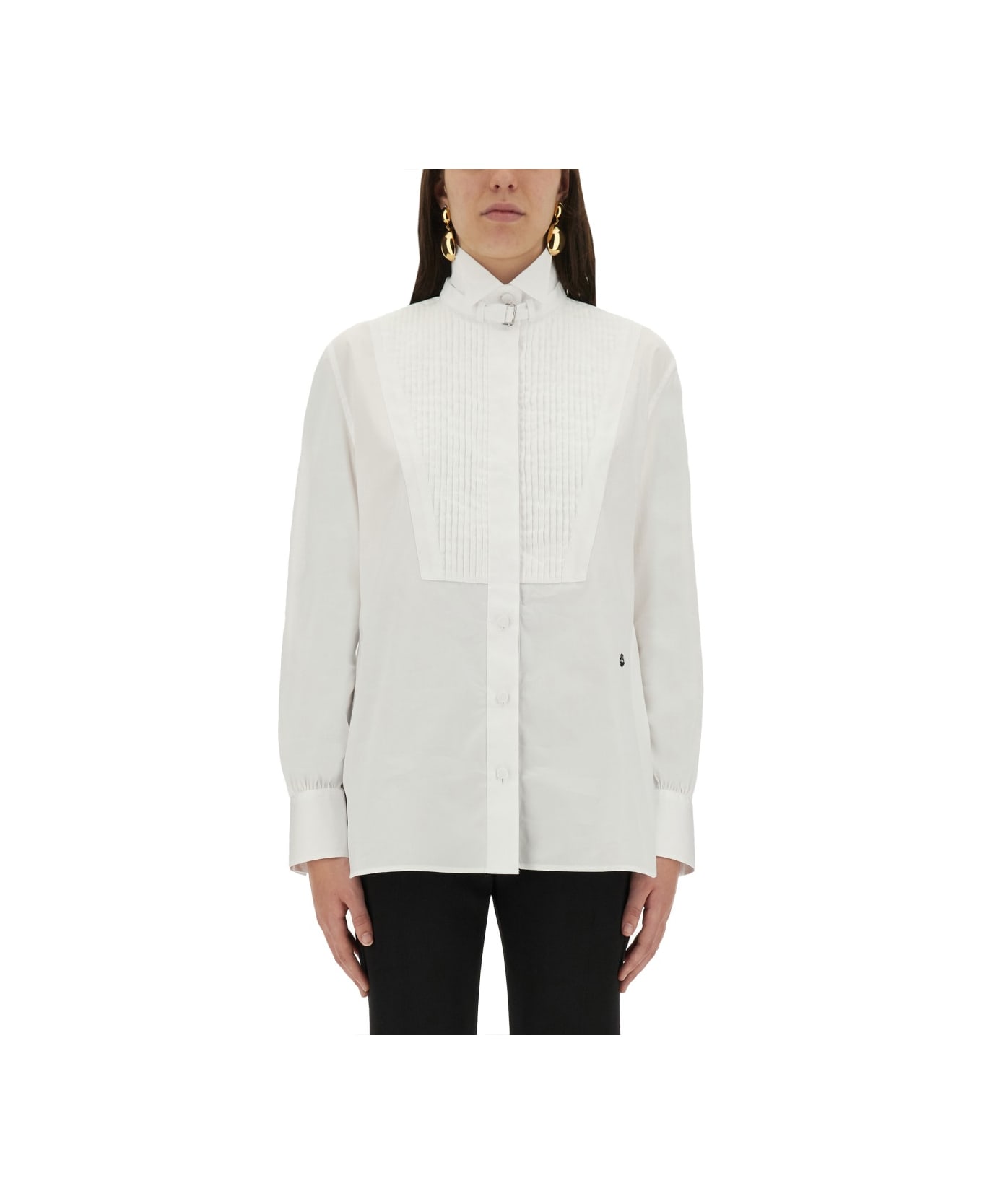 Alexander McQueen Tuxedo Shirt - OPTICALWHITE