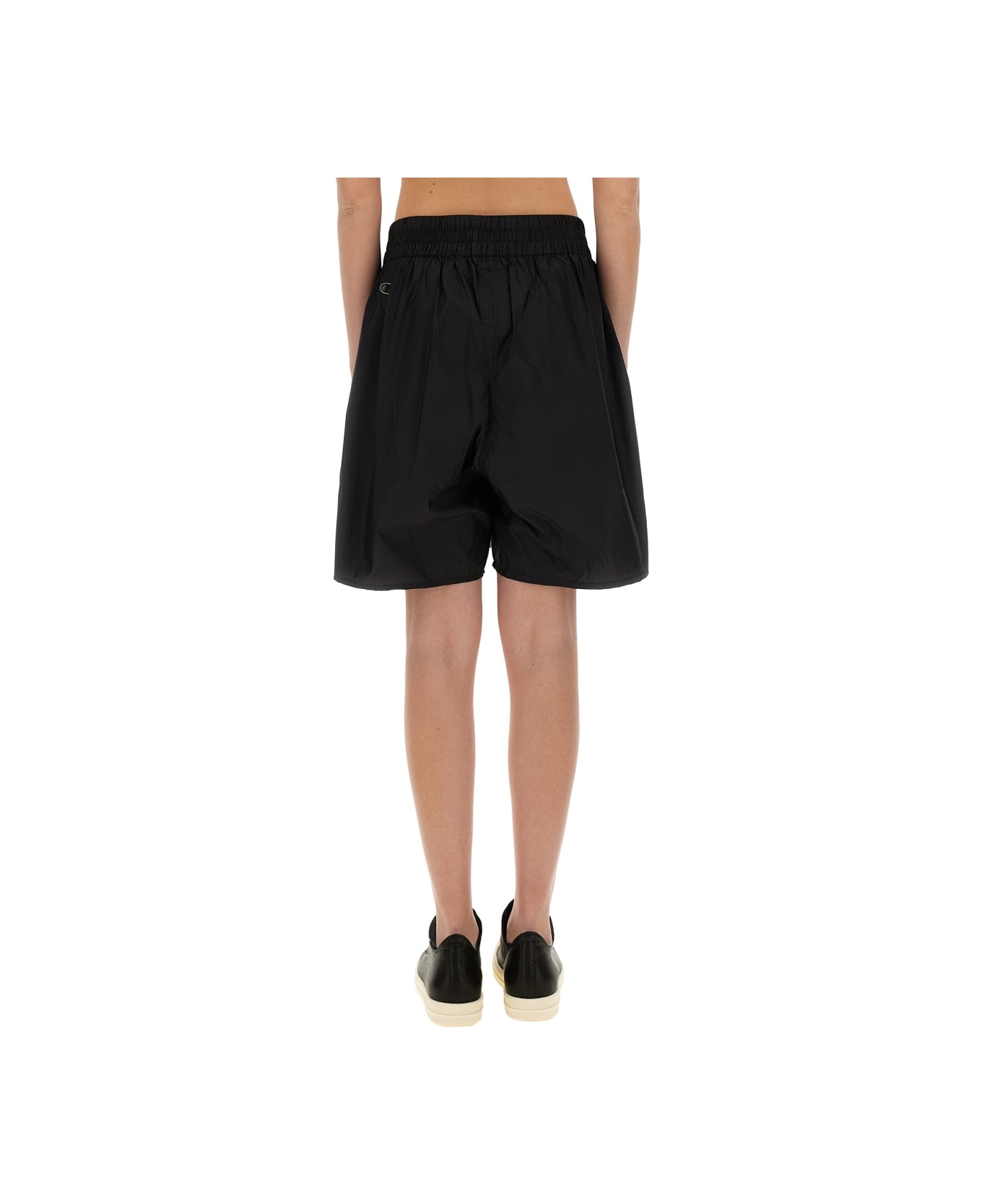Rick Owens x Champion Shorts With Logo - BLACK