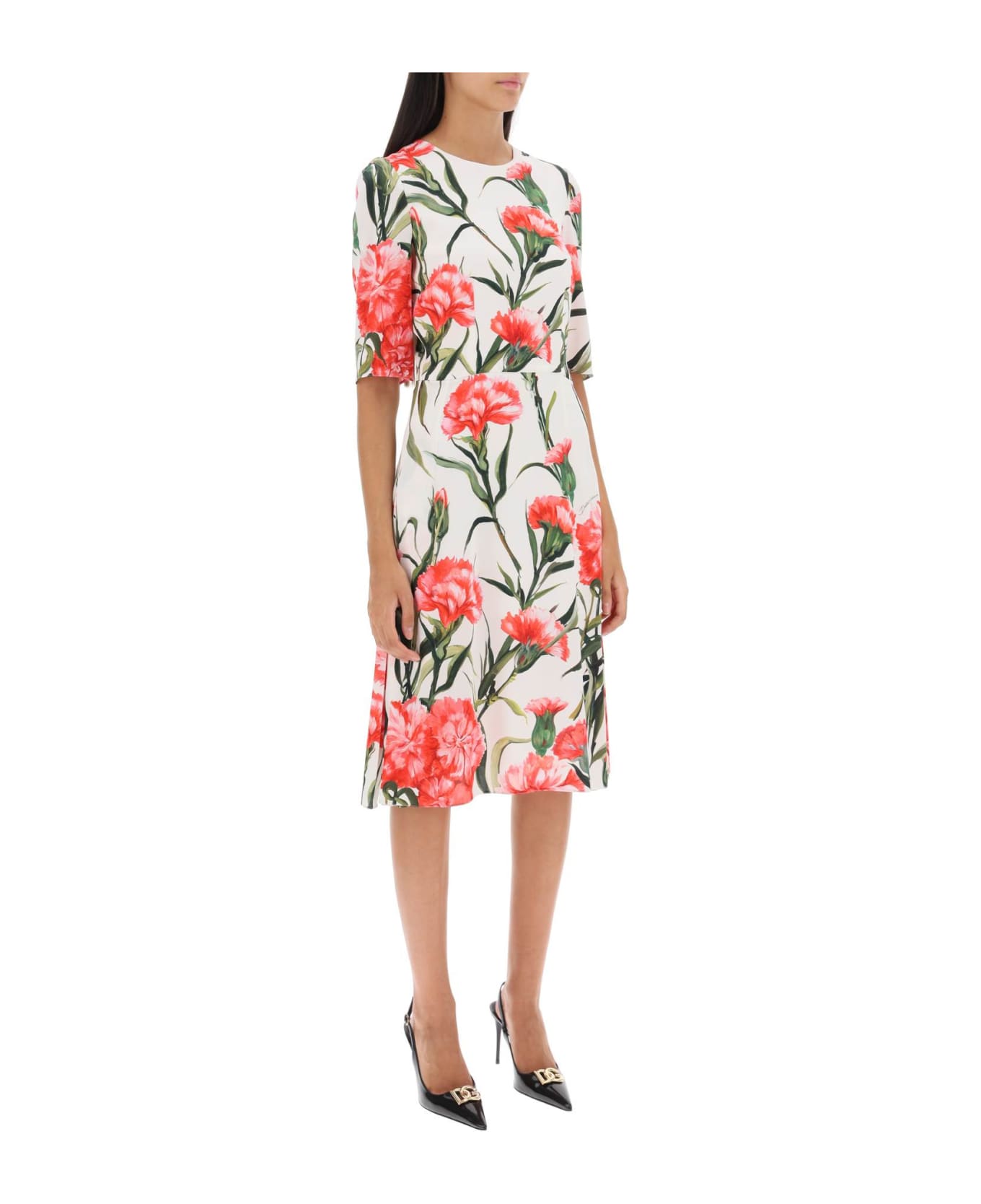Dolce & Gabbana Printed Silk Dress - Multicolor ワンピース＆ドレス