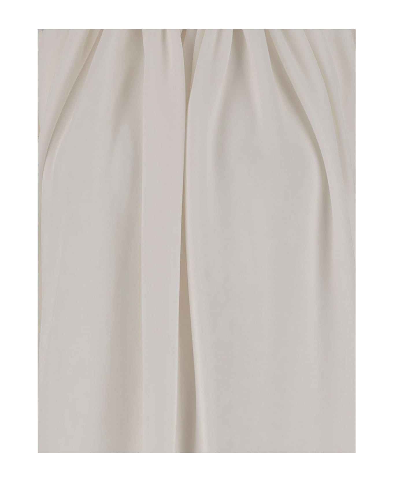 SportMax Long Viscose Dress - White