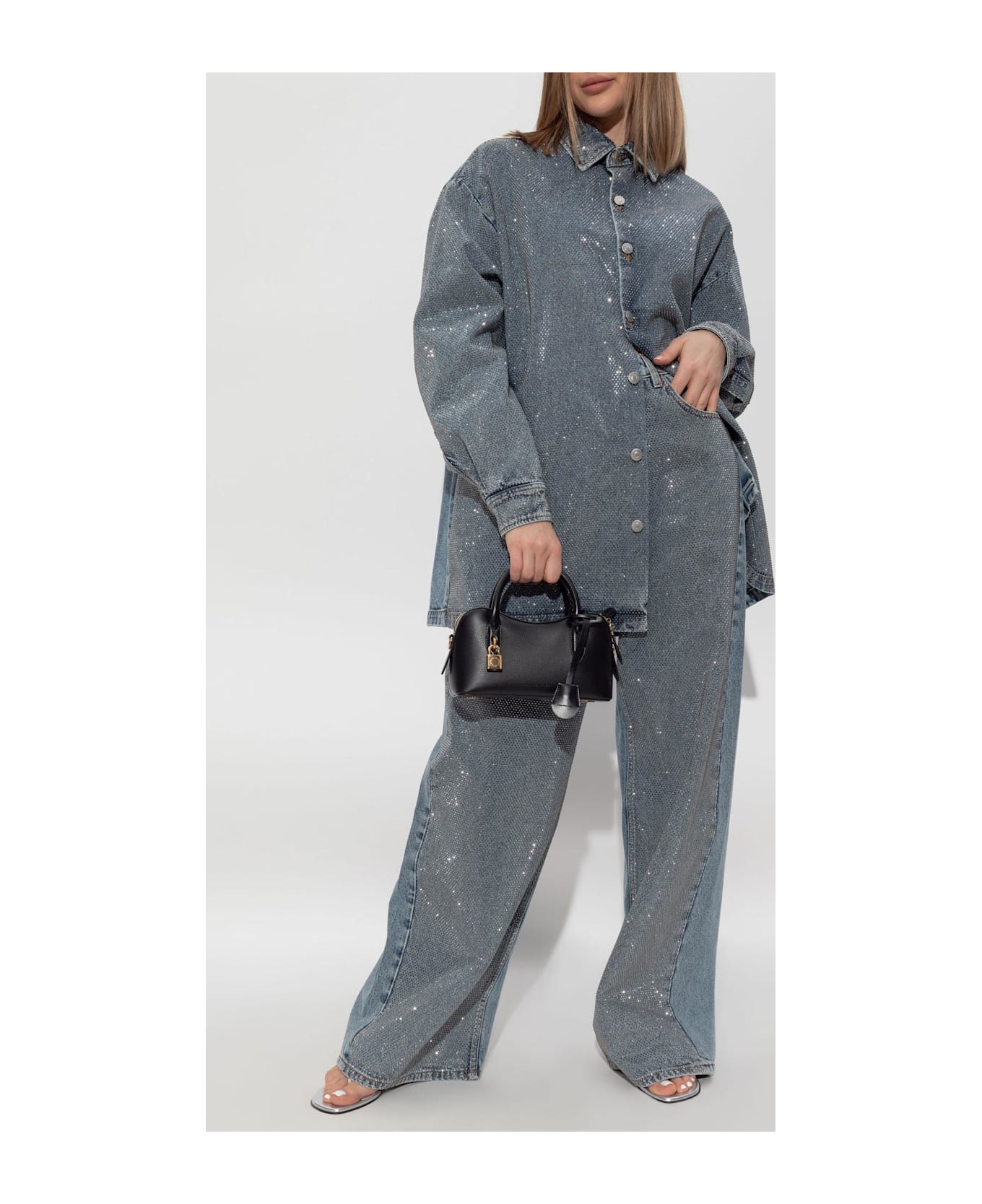 Stella McCartney Jeans With Shimmering Sequins - BLUE