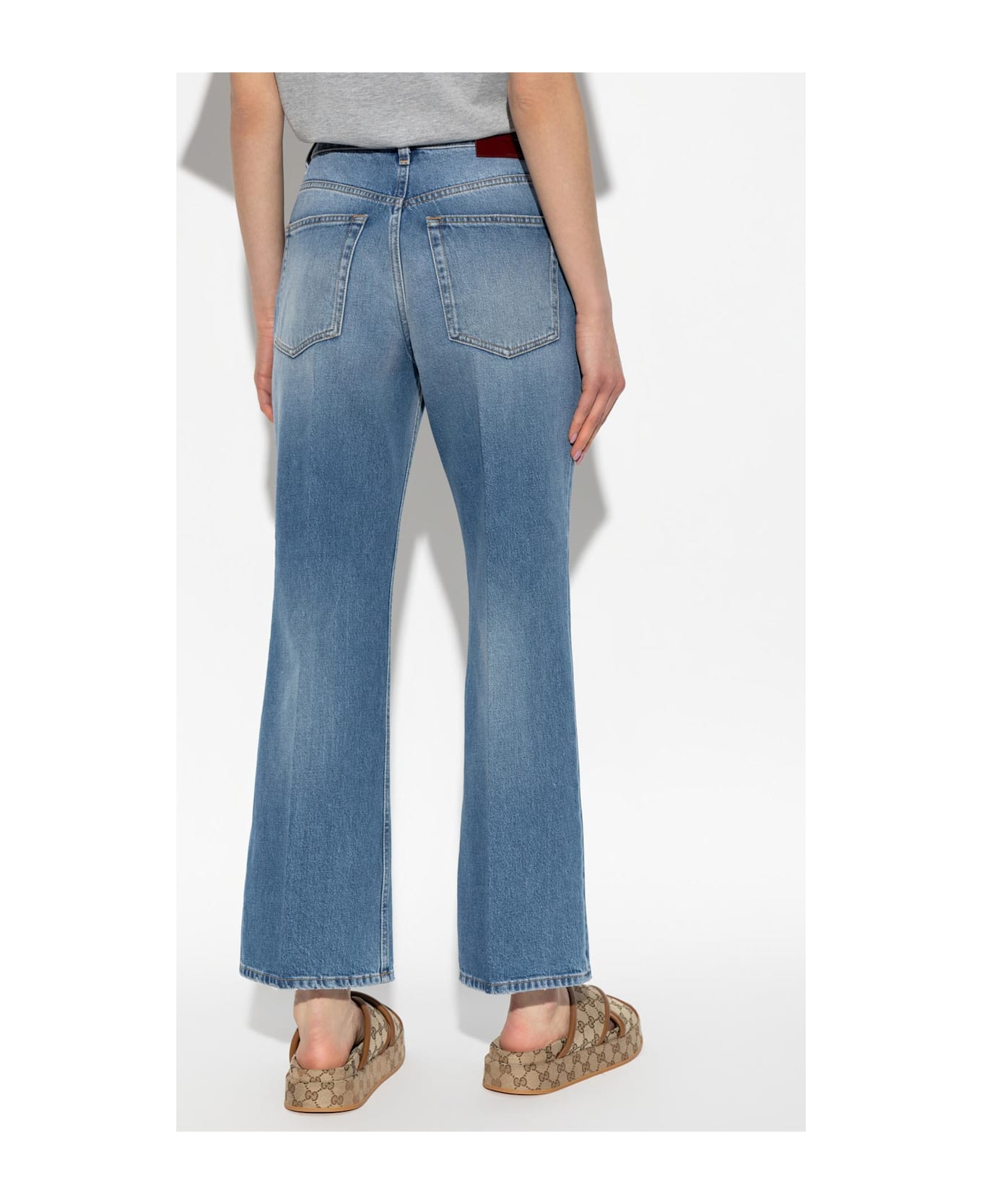 Gucci Jeans With Slightly Flared Legs - Blue