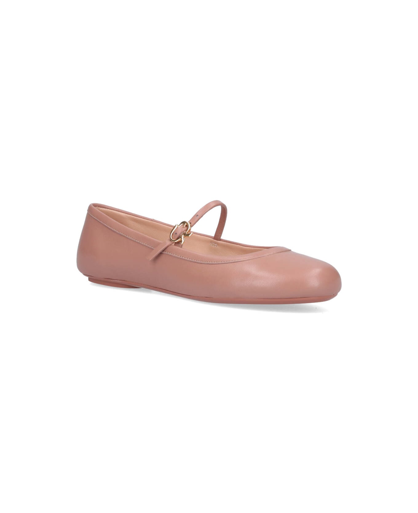 Gianvito Rossi 'carla' Ballet Flats - Pink