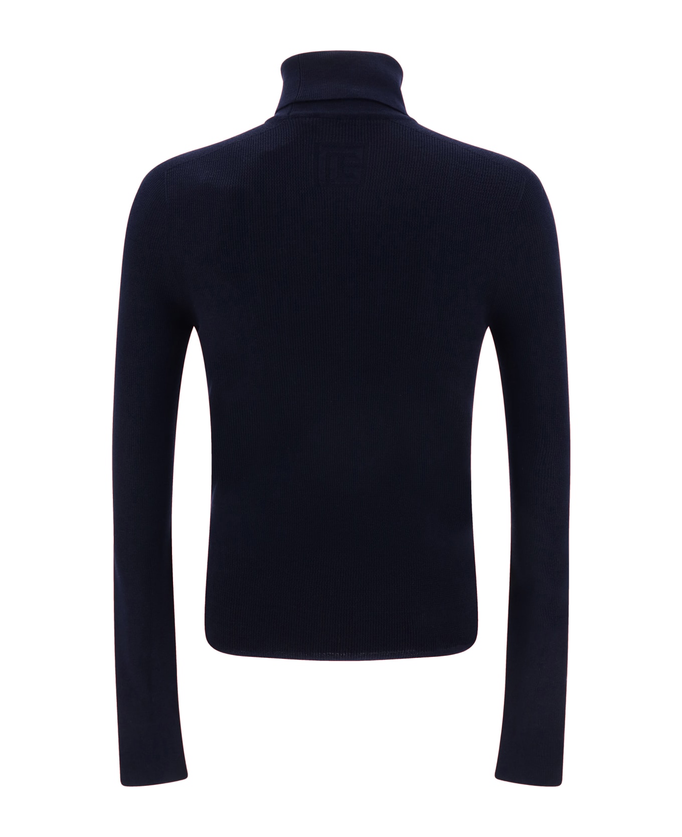 Balmain Turtleneck Sweater - Bleu Marine Fonce