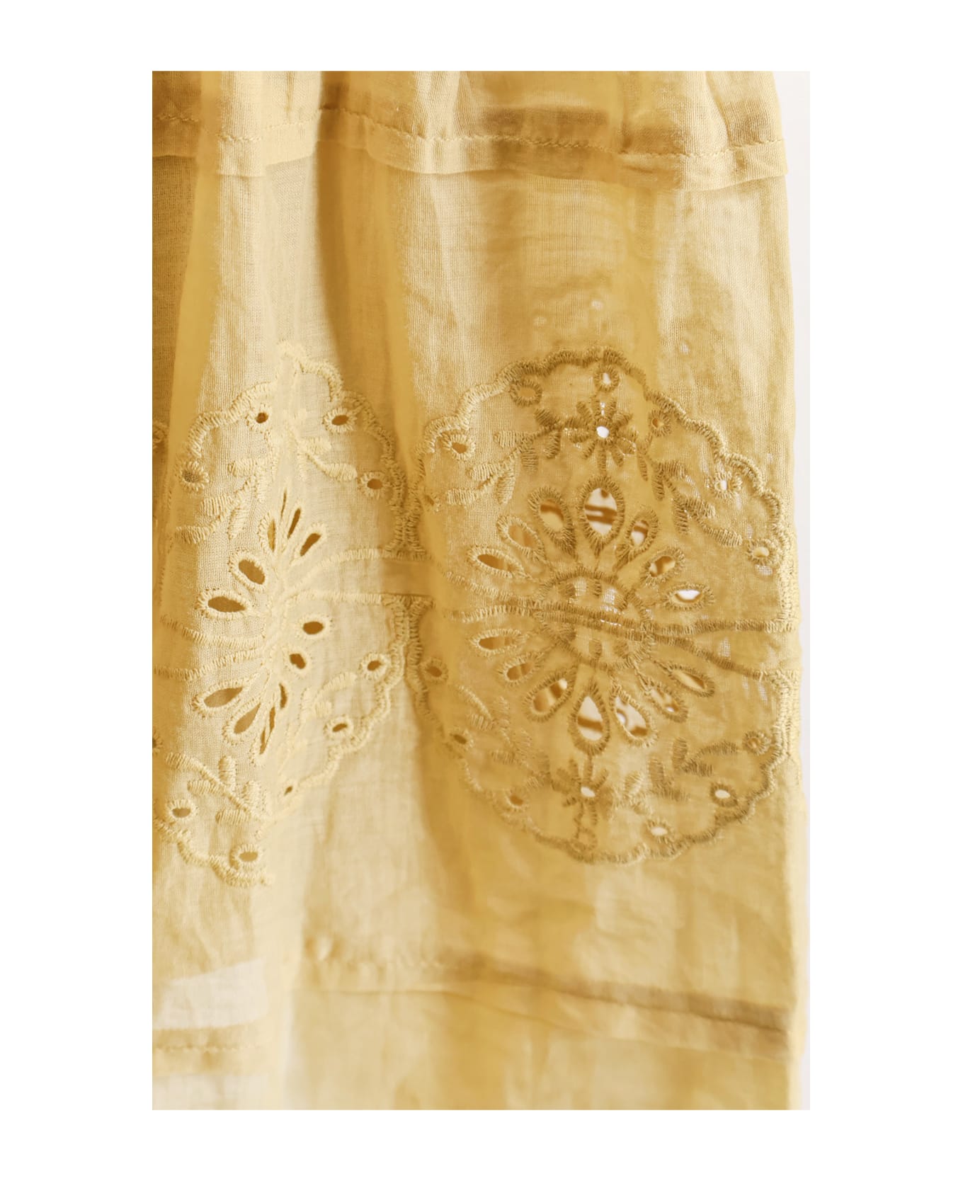 Marant Étoile Paoline Organic Cotton Skirt - Light Ochre