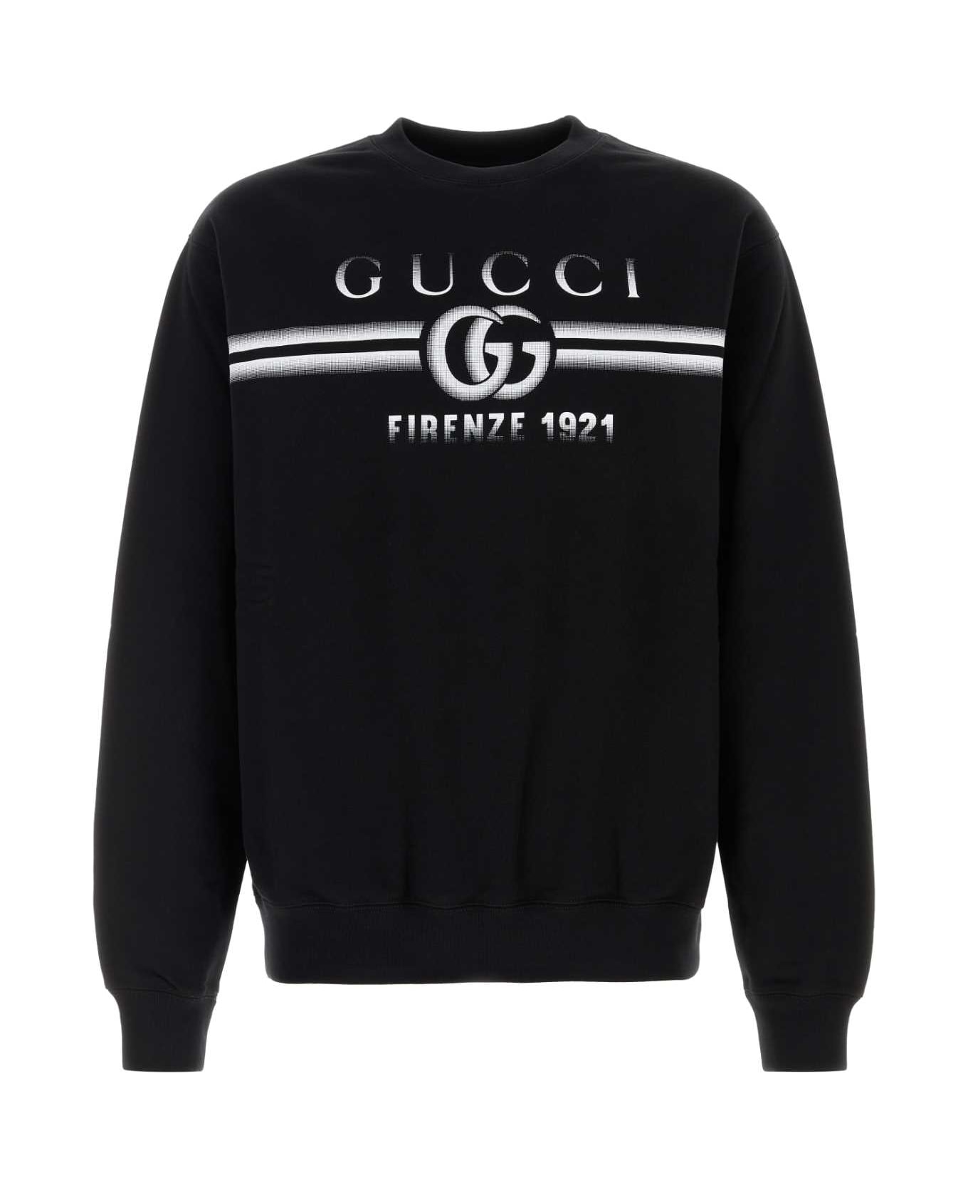 Gucci Black Cotton Sweatshirt - BLACKMC