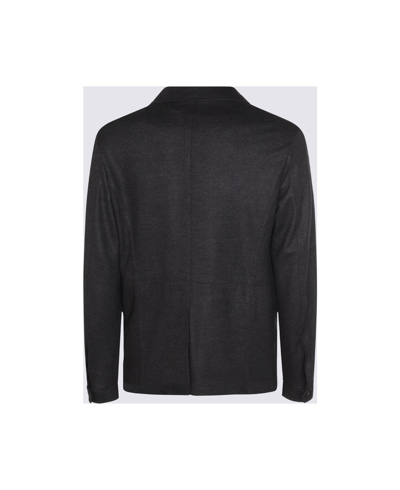Canali Grey Wool Casual Jacket