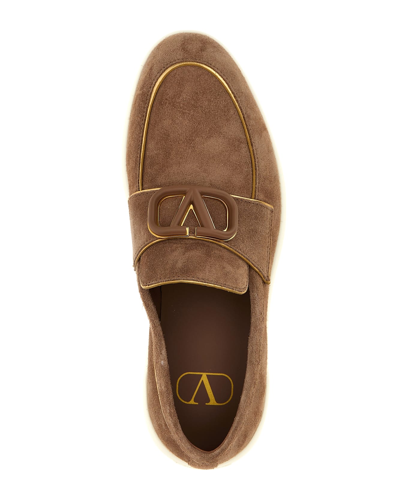 Valentino Garavani Vlogo Signature Loafers - Beige