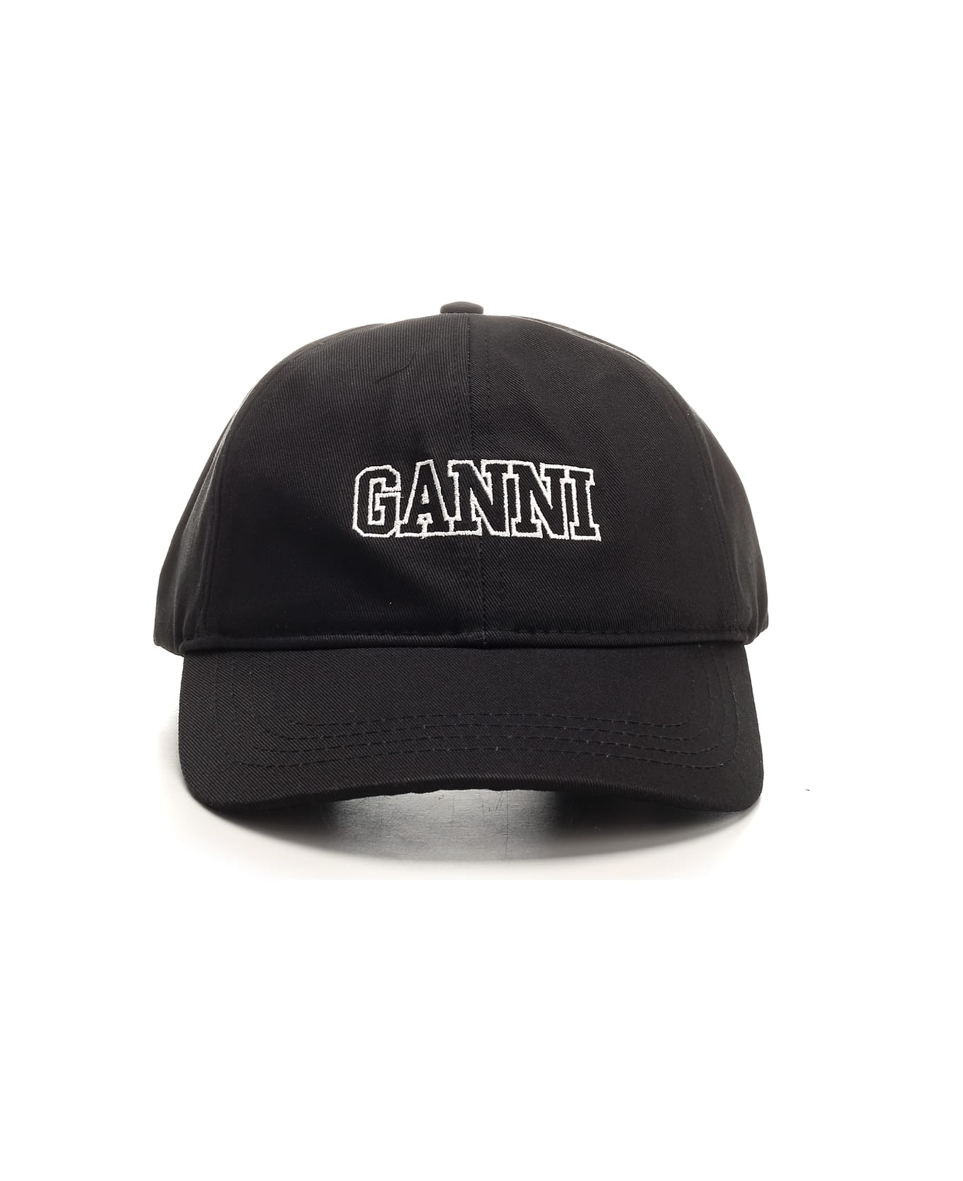 Ganni Signature Baseball Cap - Black