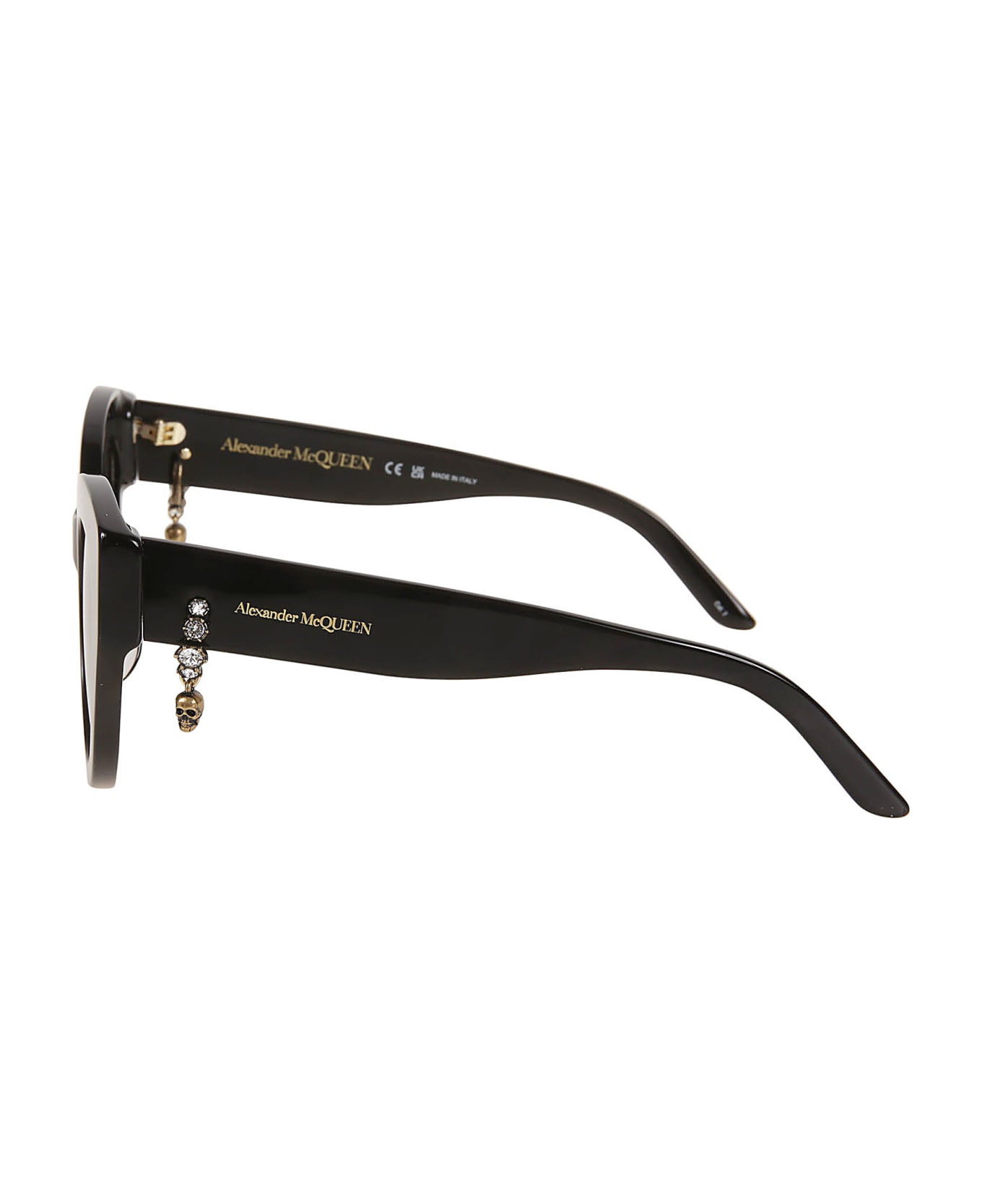 Alexander McQueen Eyewear Am0417s - Black Black Smoke