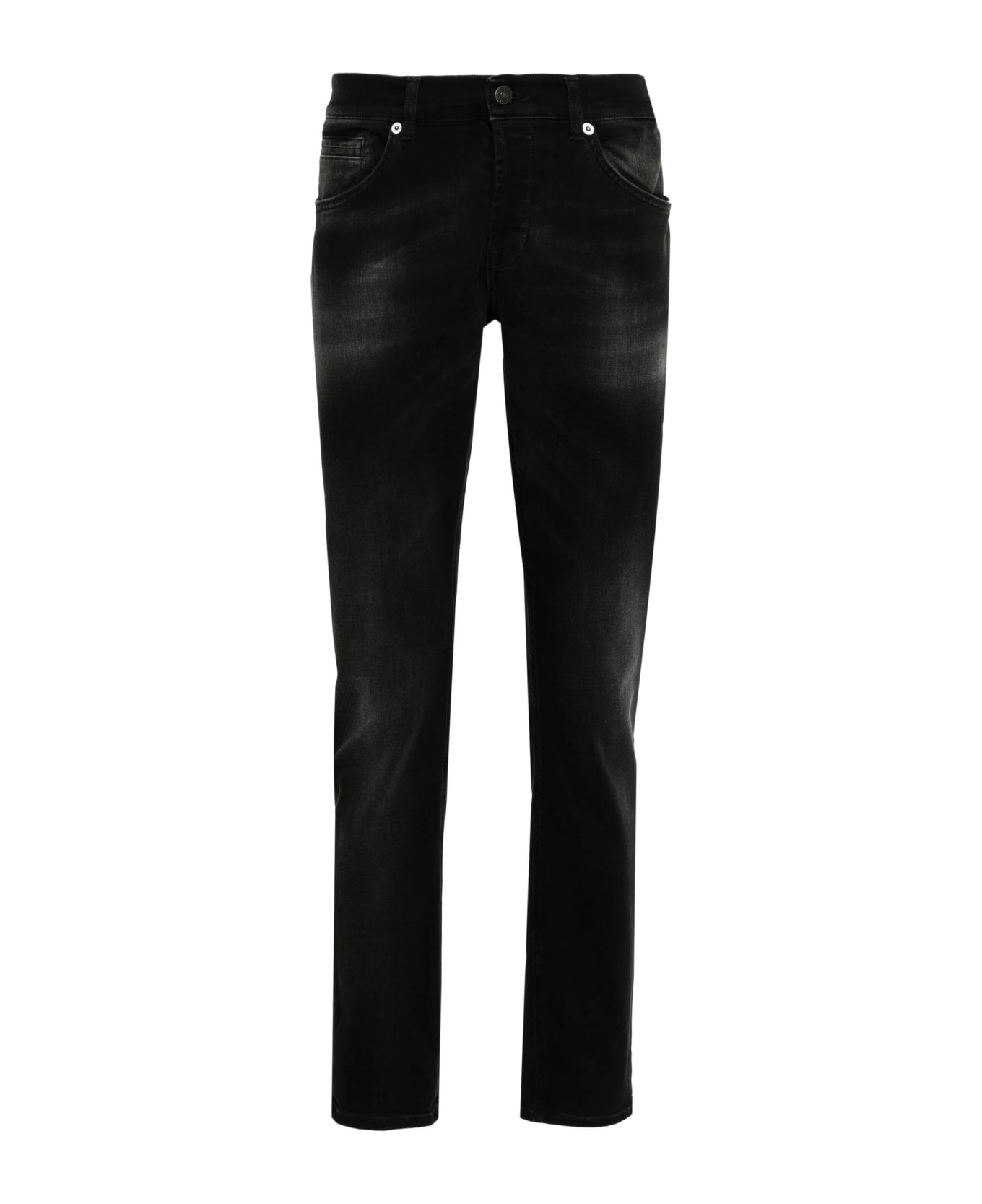 Dondup Black Stretch-cotton Jeans - nero