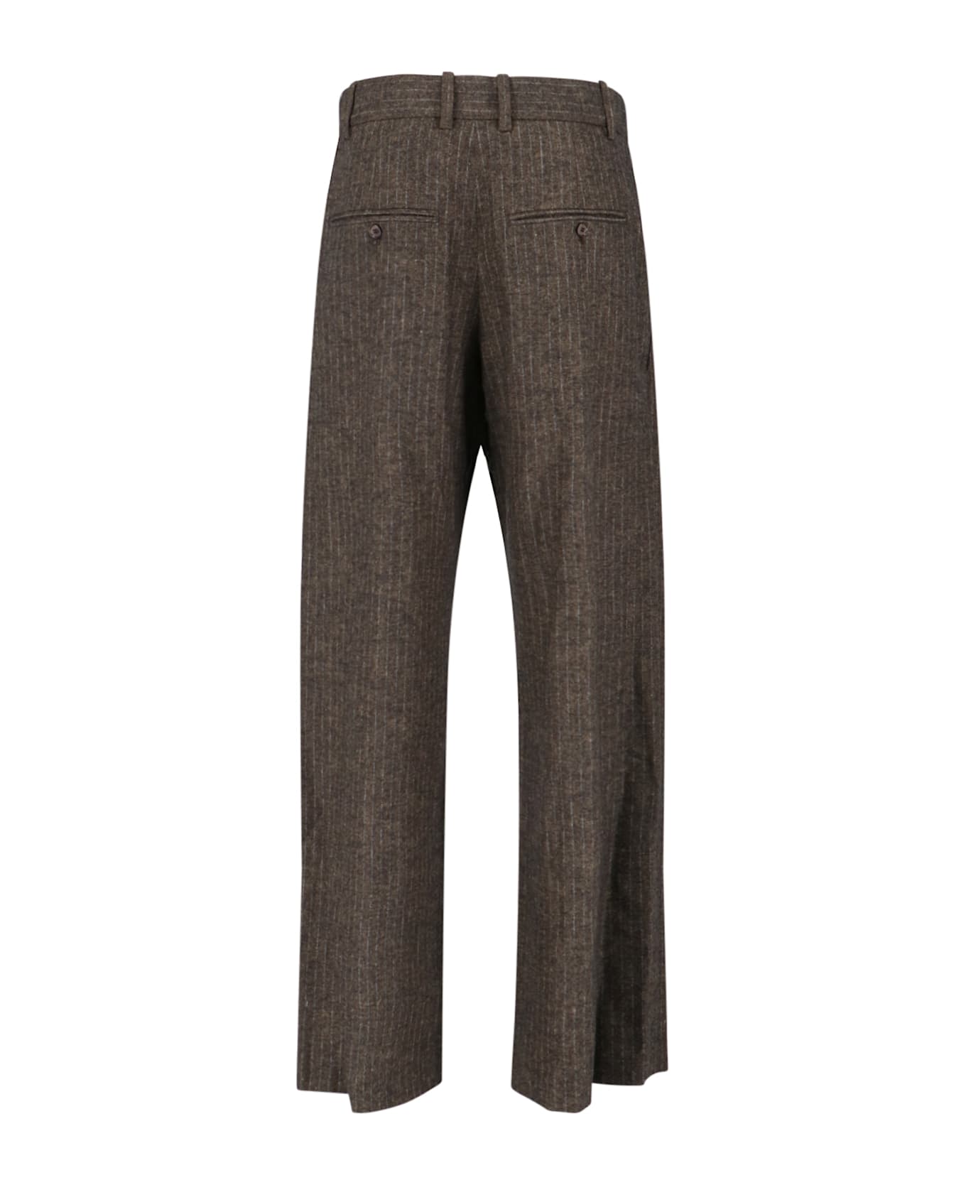 Isabel Marant Wool Blend Straight Pants - Brown