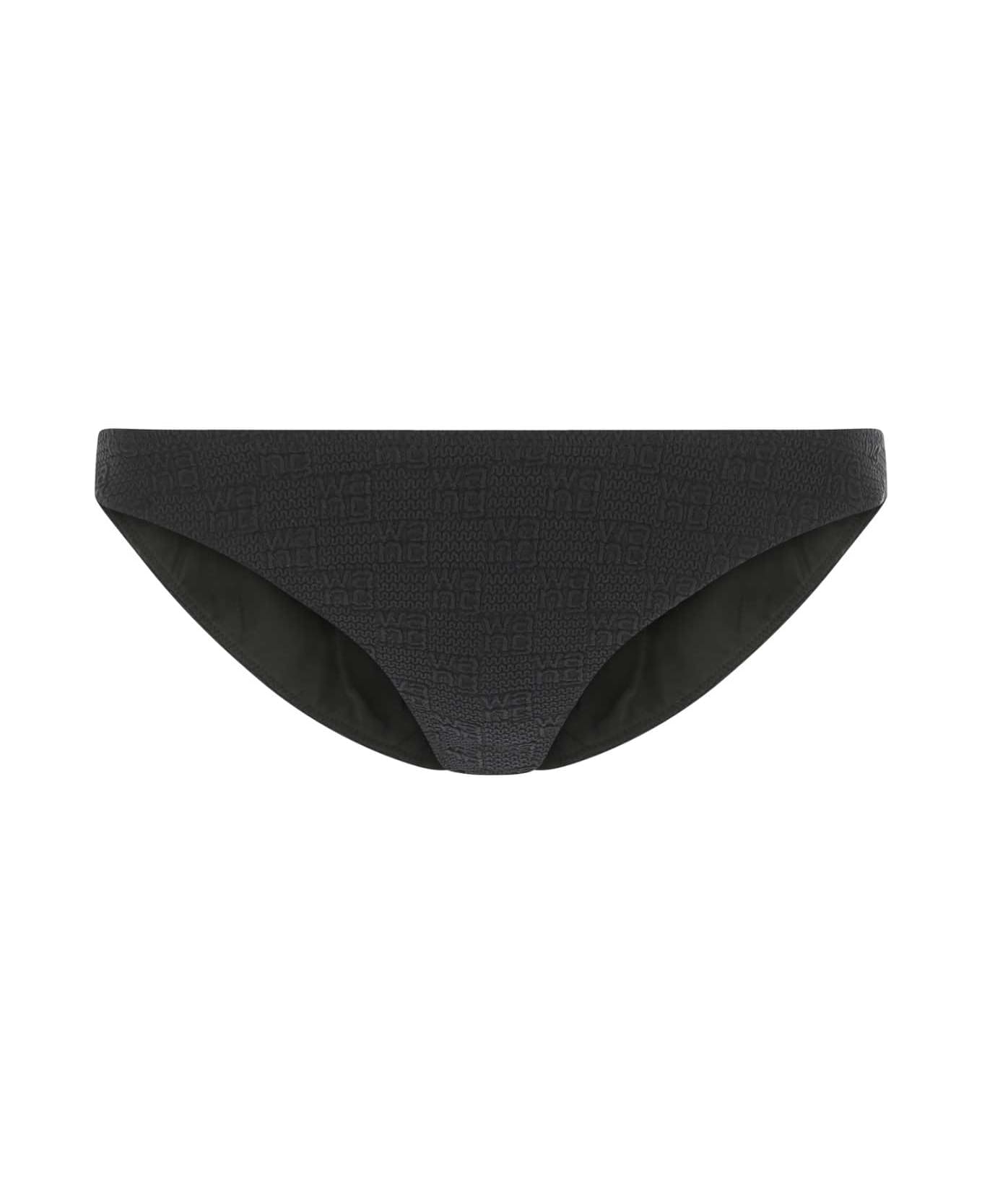 Alexander Wang Black Stretch Nylon Bikini Bottom - 001 水着
