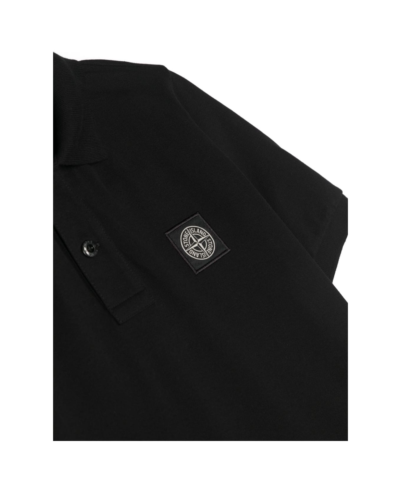 Stone Island Junior Polo Shirt - Black