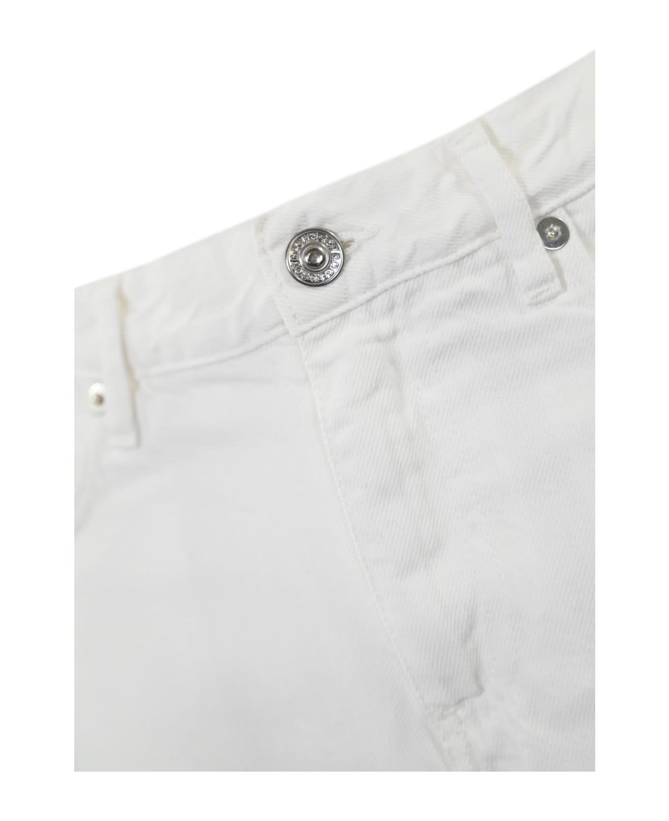 Roy Rogers White Denim Trousers - White