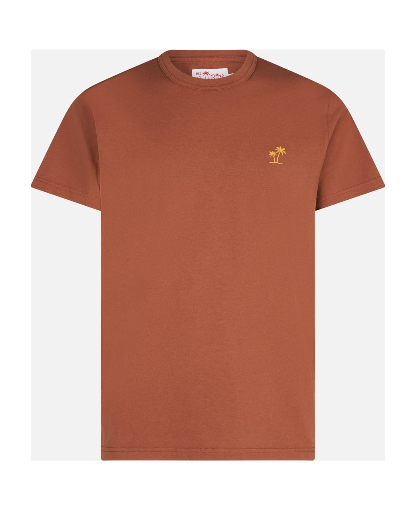 MC2 Saint Barth Man Brown Cotton T-shirt
