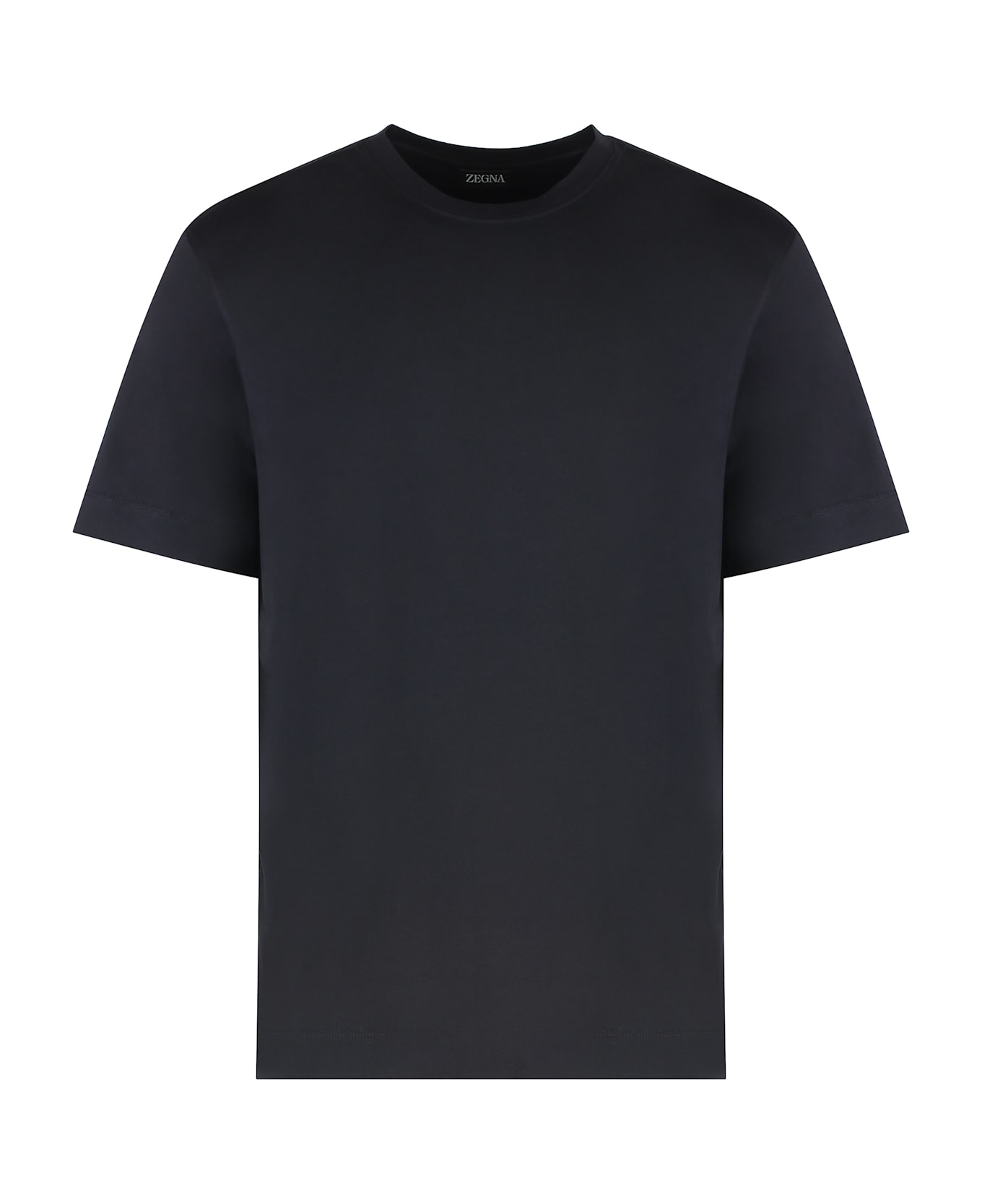 Zegna Cotton Crew-neck T-shirt - Black
