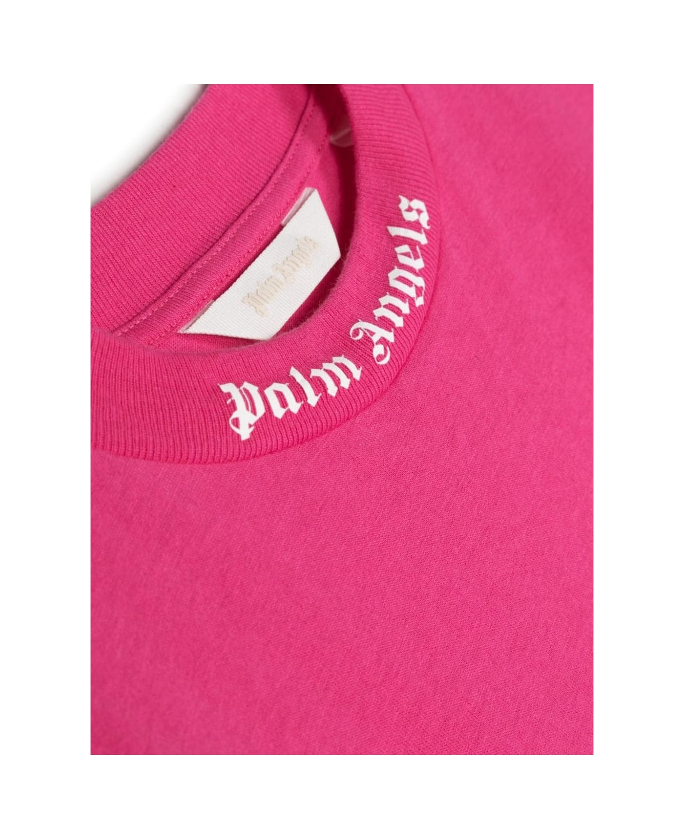 Palm Angels Fuchsia T-shirt With Classic Logo - Pink Tシャツ＆ポロシャツ