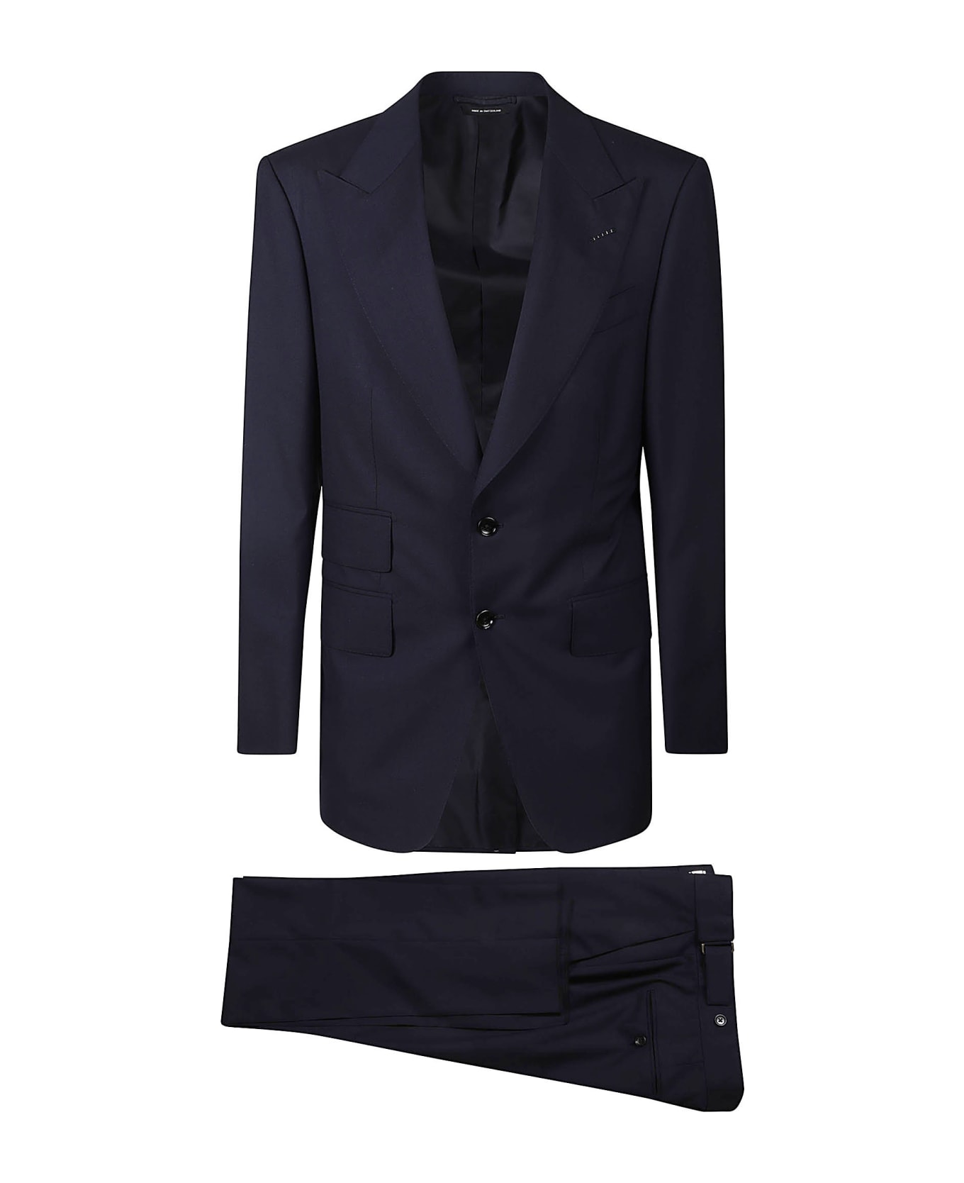Tom Ford Two-button Fitted Blazer - Midnight Bleu