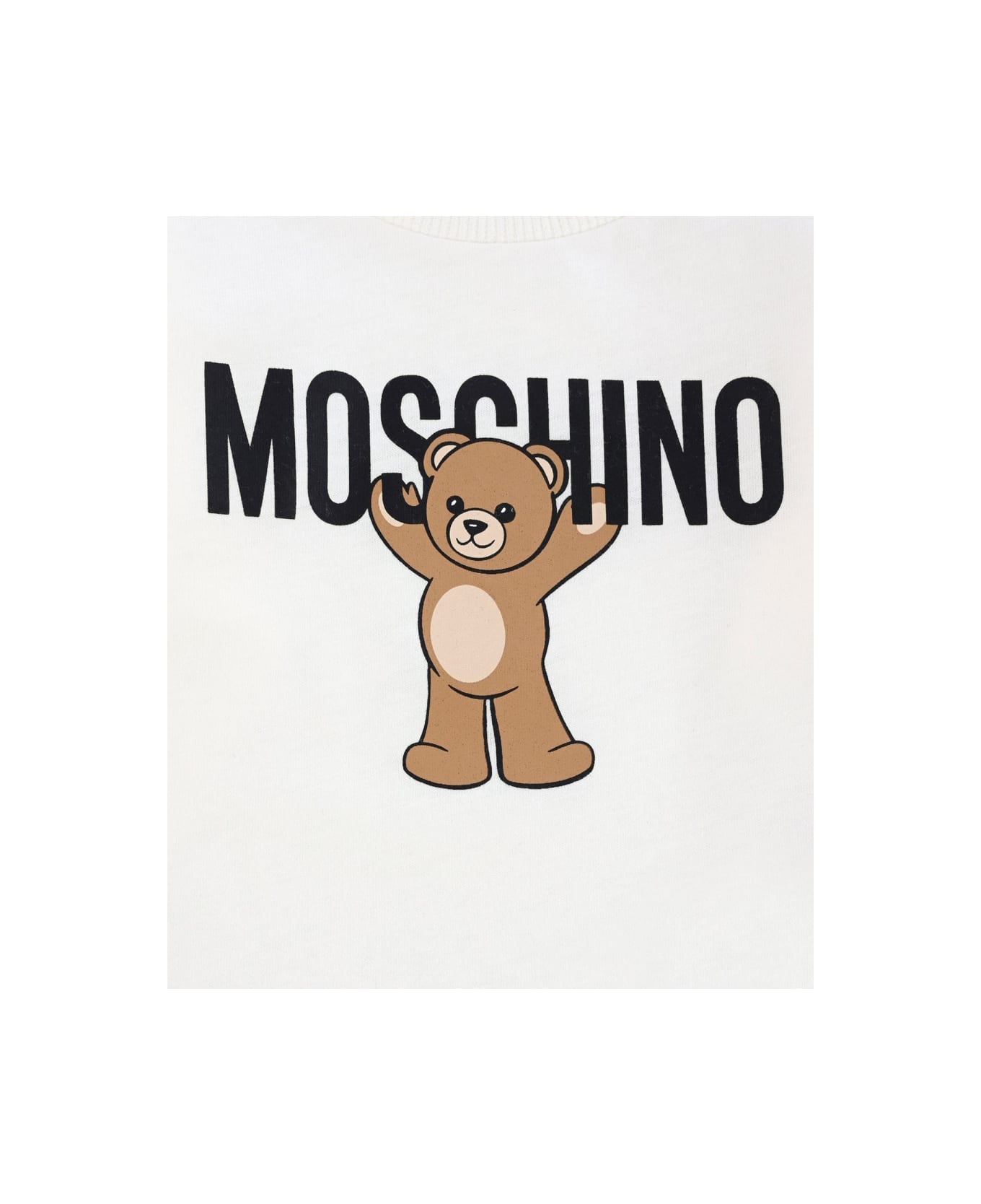 Moschino Jersey With Logo - WHITE