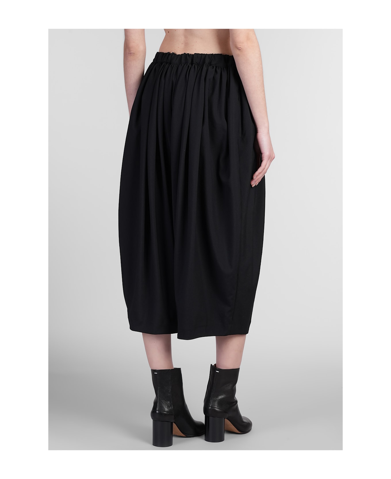 Comme des Garçons Pants In Black Wool - black