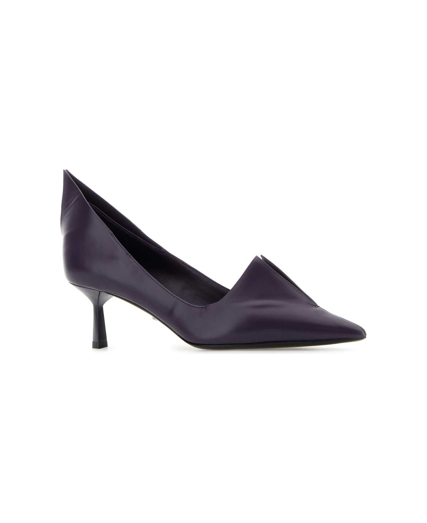 Prada Purple Leather Pumps - VIOLA